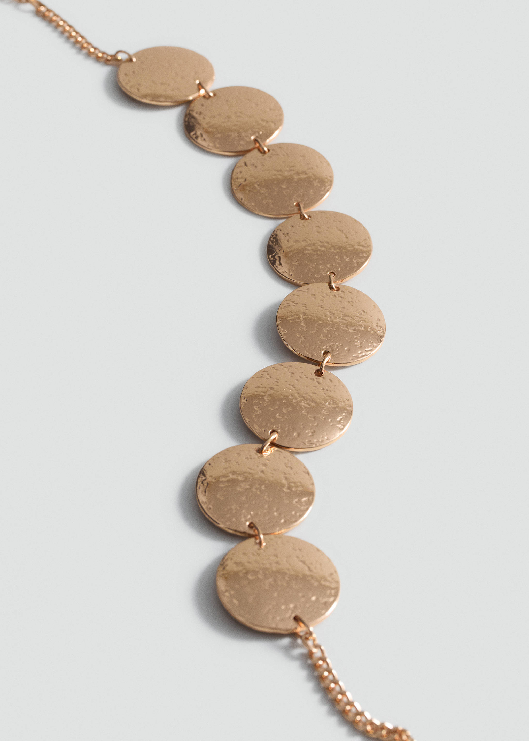 Coin charm necklace - Medium plane