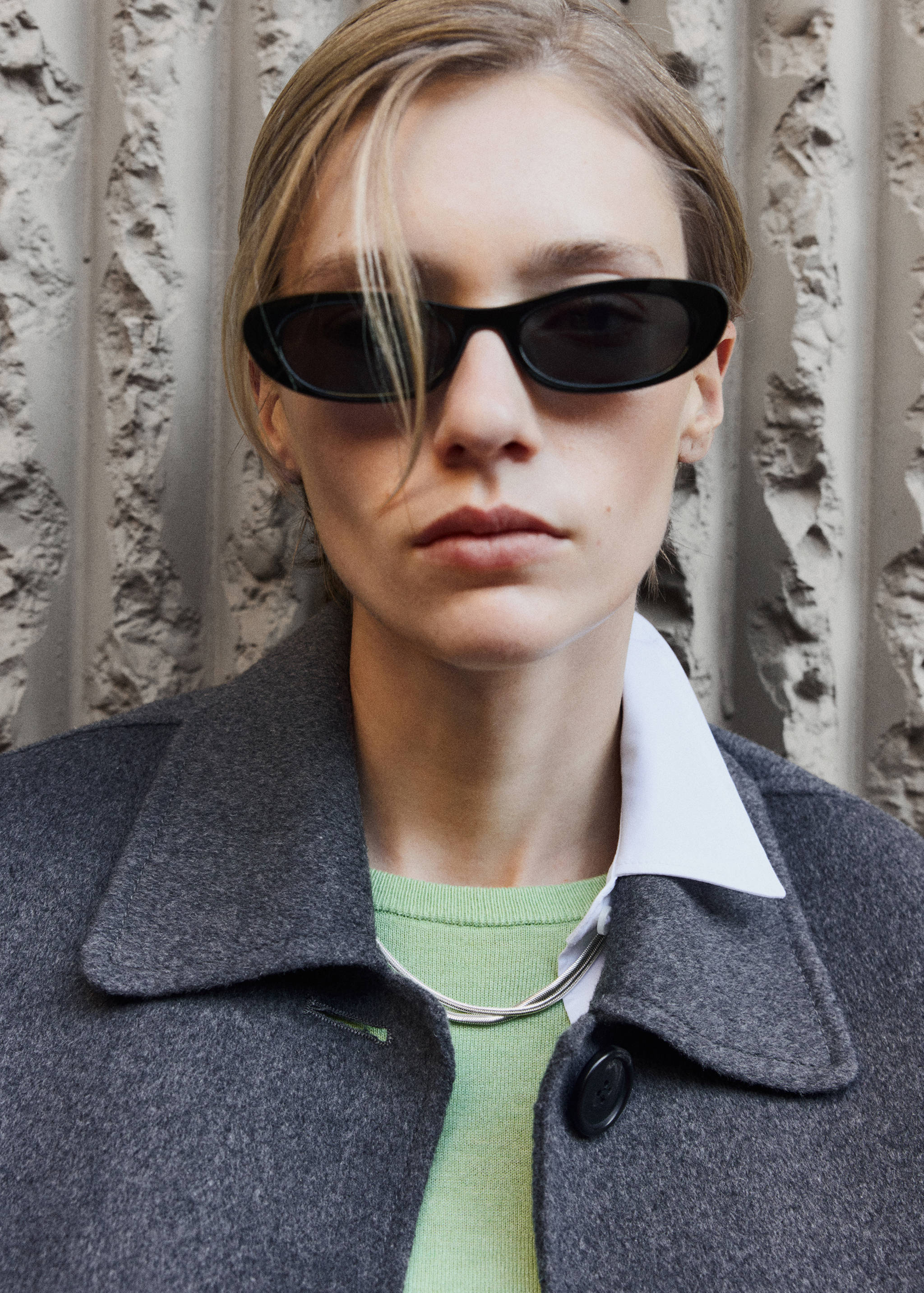 Doppelte Halskette mit Textur - Allgemeine Ansicht