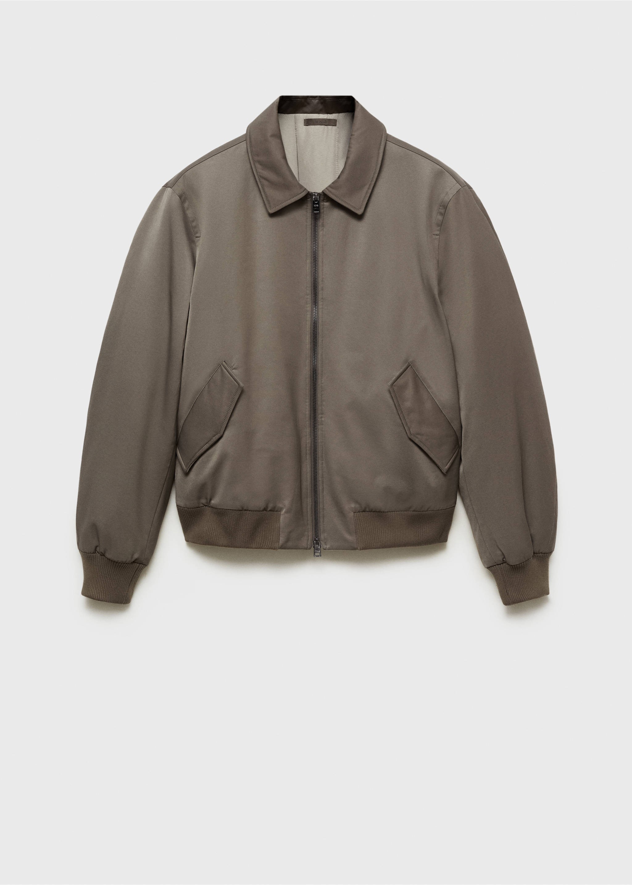 Quilted water repellent jacket - Article without model, Medium Brown. Ref: 87010576-00.