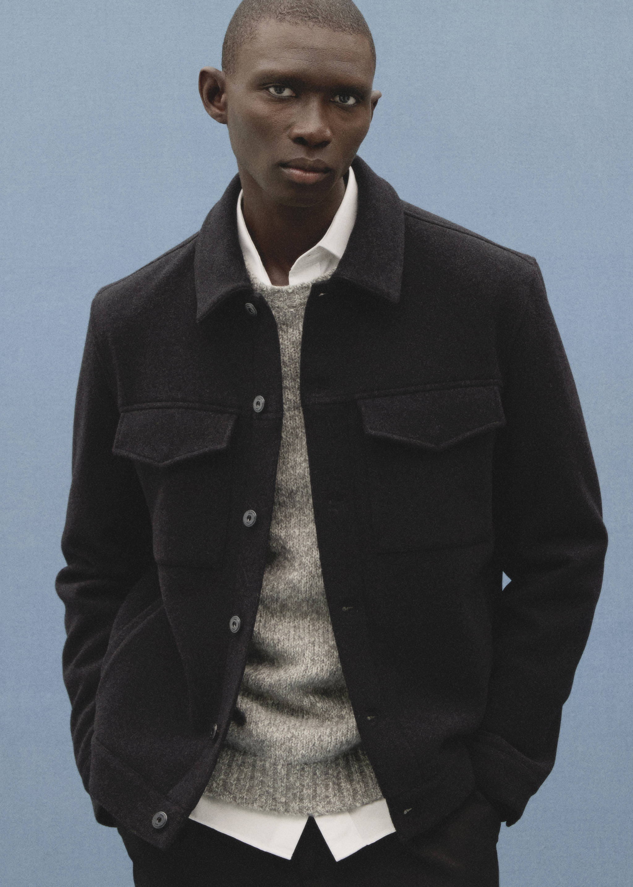 Regular-fit wool jacket - Details of the article 3