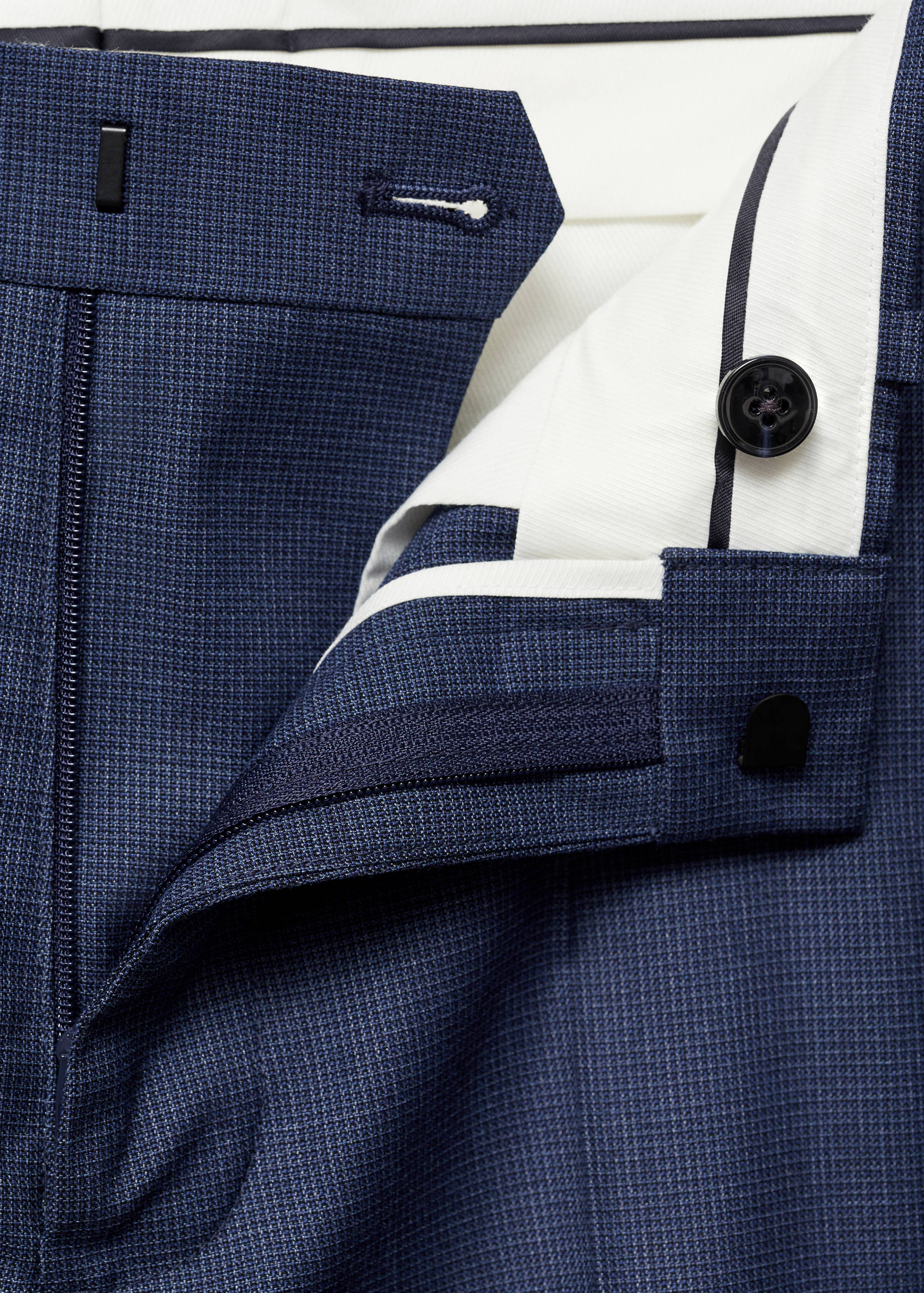 Super Slim Fit-Anzughose aus Stretchstoff - Detail des Artikels 8