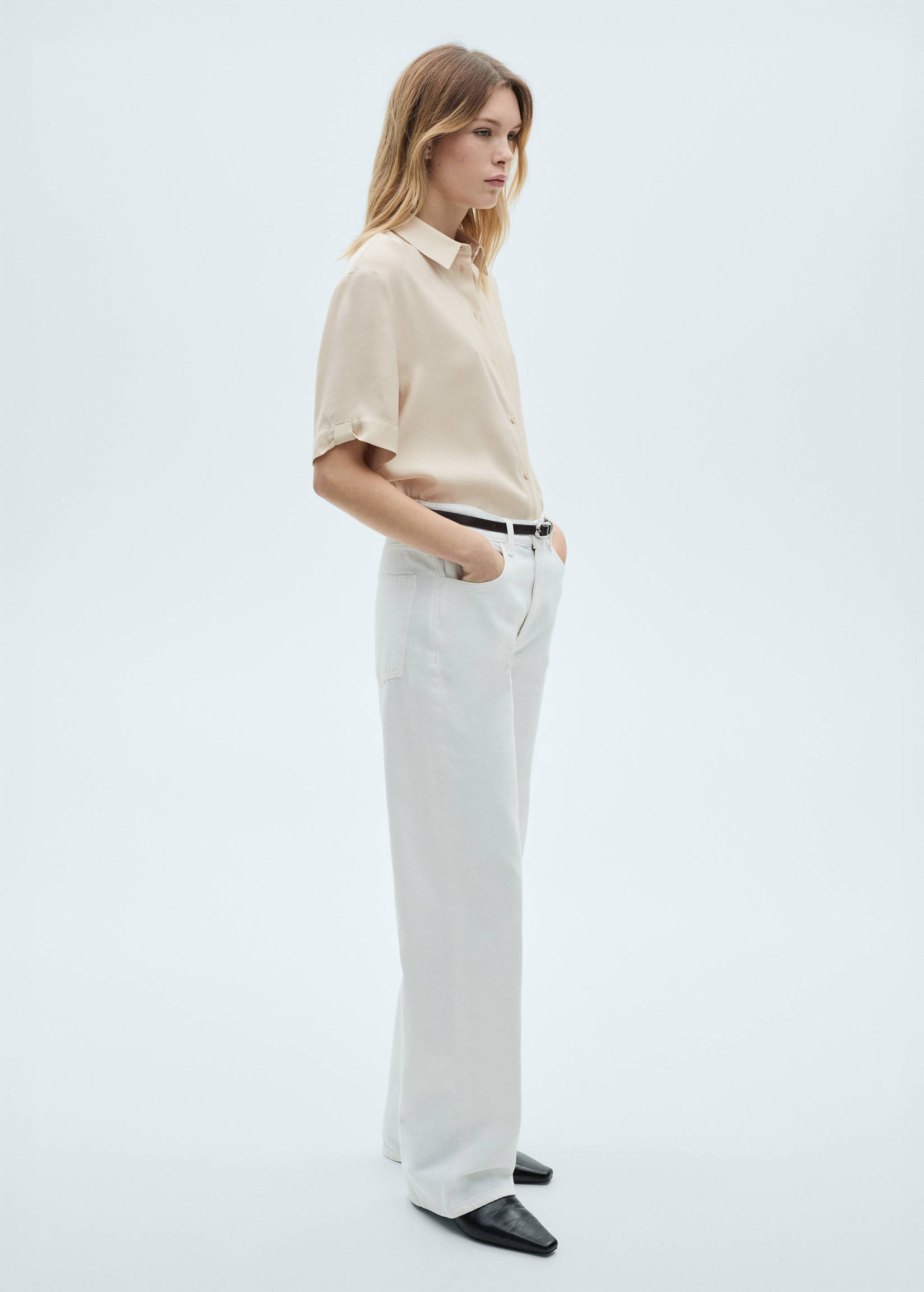 Short sleeve fluid shirt - General plane