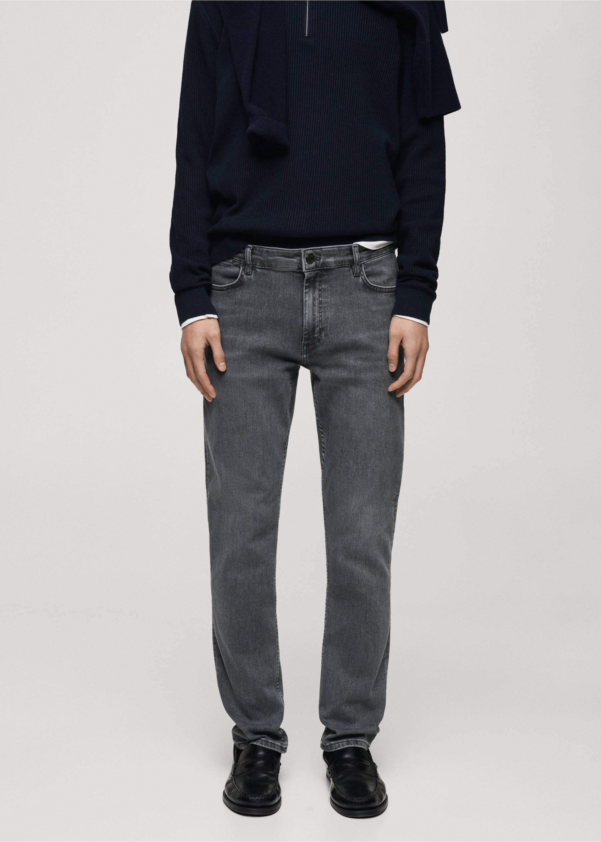 Jeans Patrick slim fit Ultra Soft Touch - Plano medio, Gris. Ref: 87010595-00.