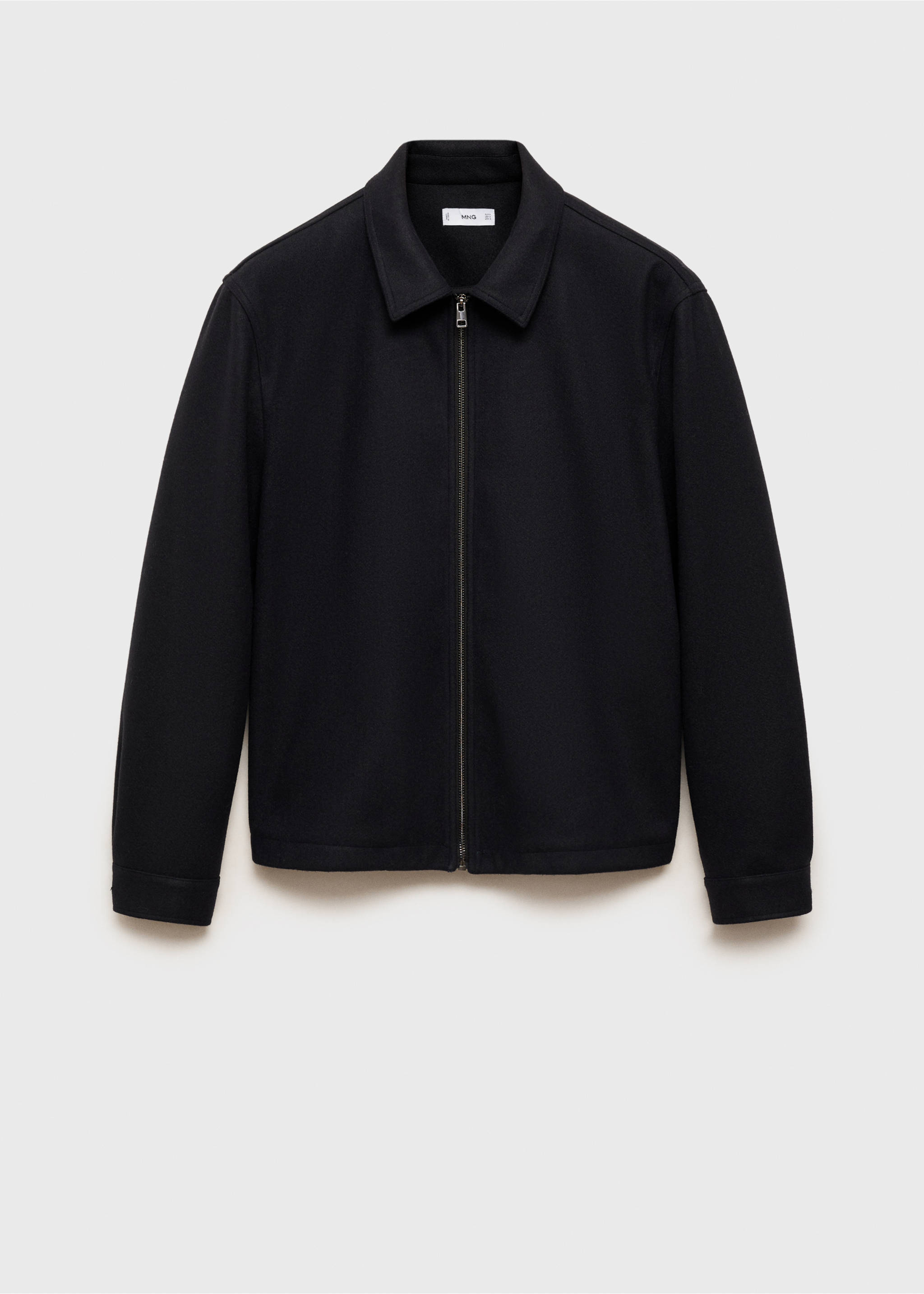 Regular-fit flannel jacket - Article without model, Dark Navy. Ref: 87010597-00.