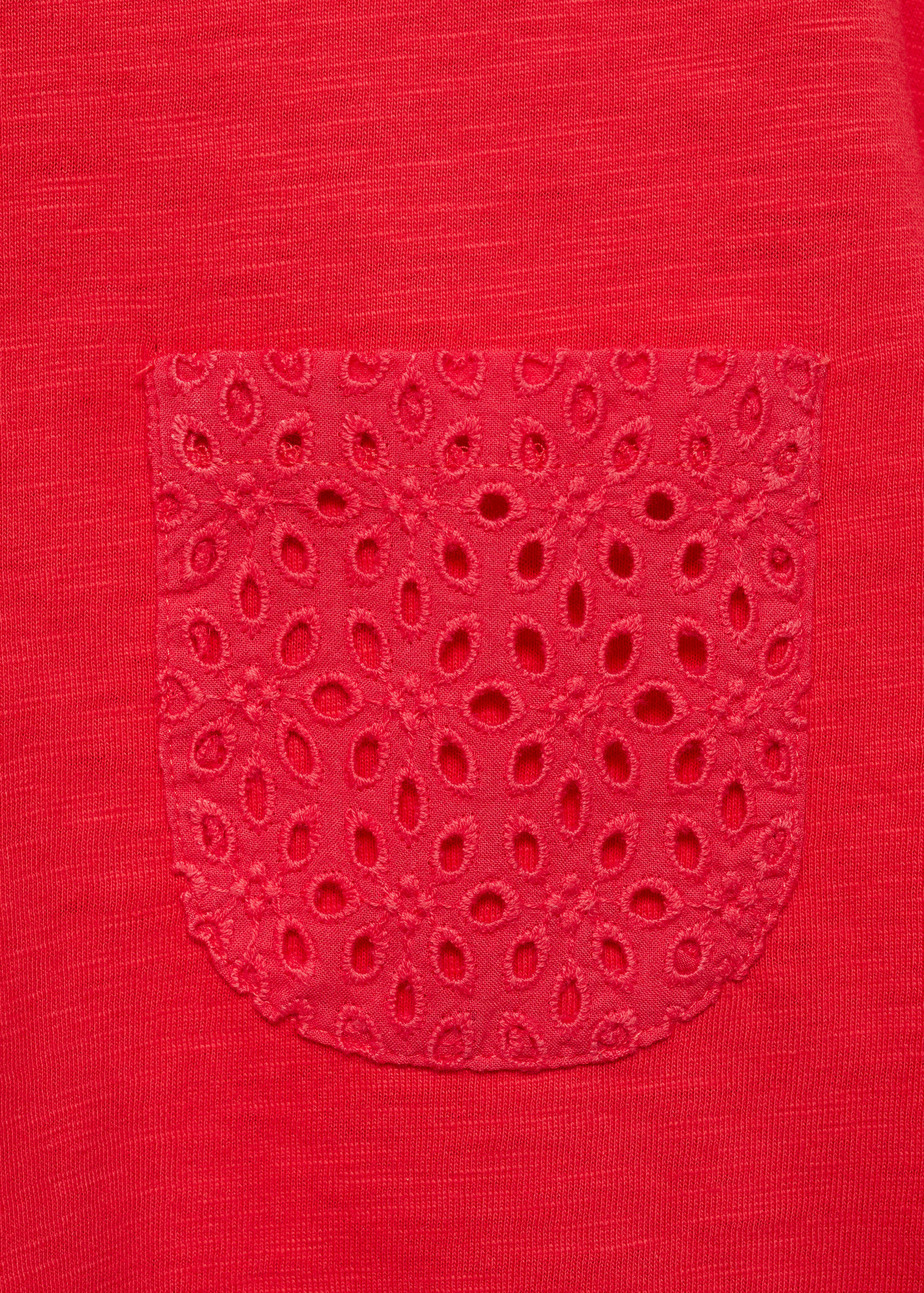 Embroidered chest-pocket T-shirt - Details of the article 8