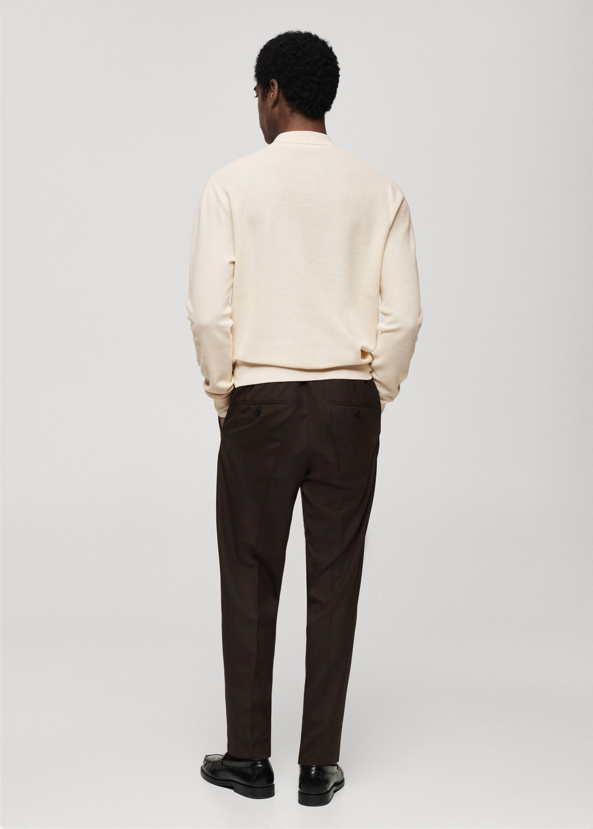 Jersei polo punt cotó microestructura - Revers de l'article