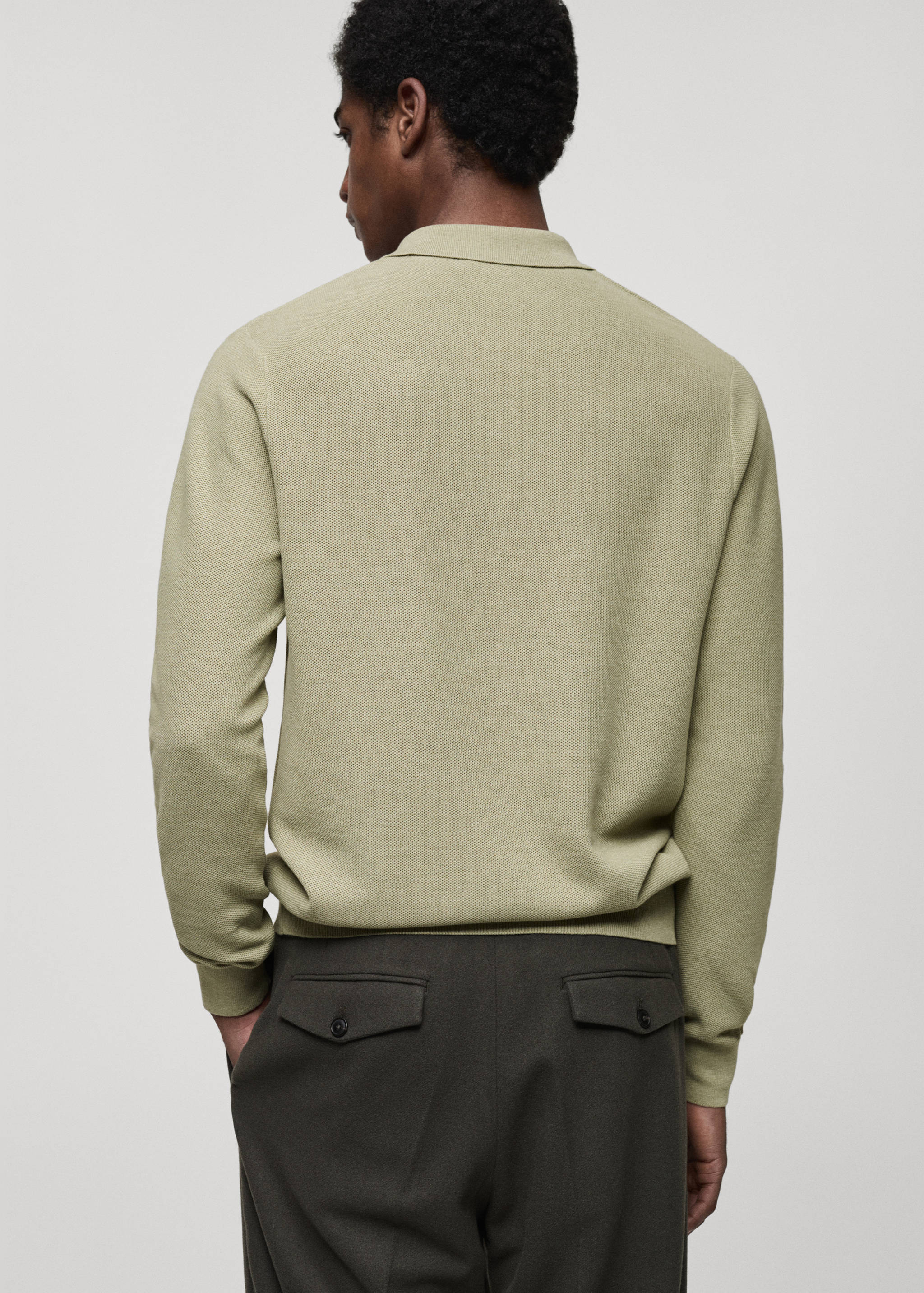 Jersei polo punt cotó microestructura - Revers de l'article