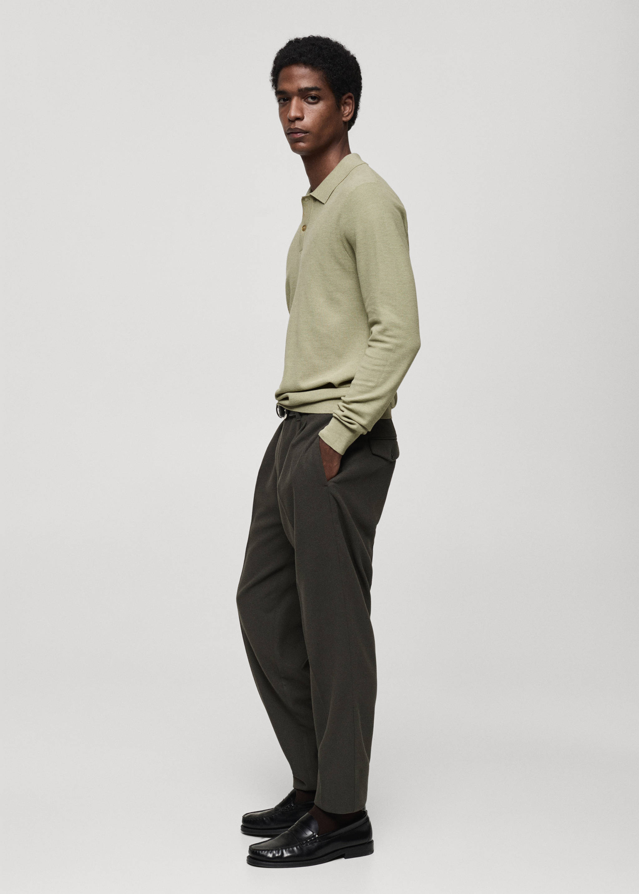 Jersei polo punt cotó microestructura - Detall de l'article 2