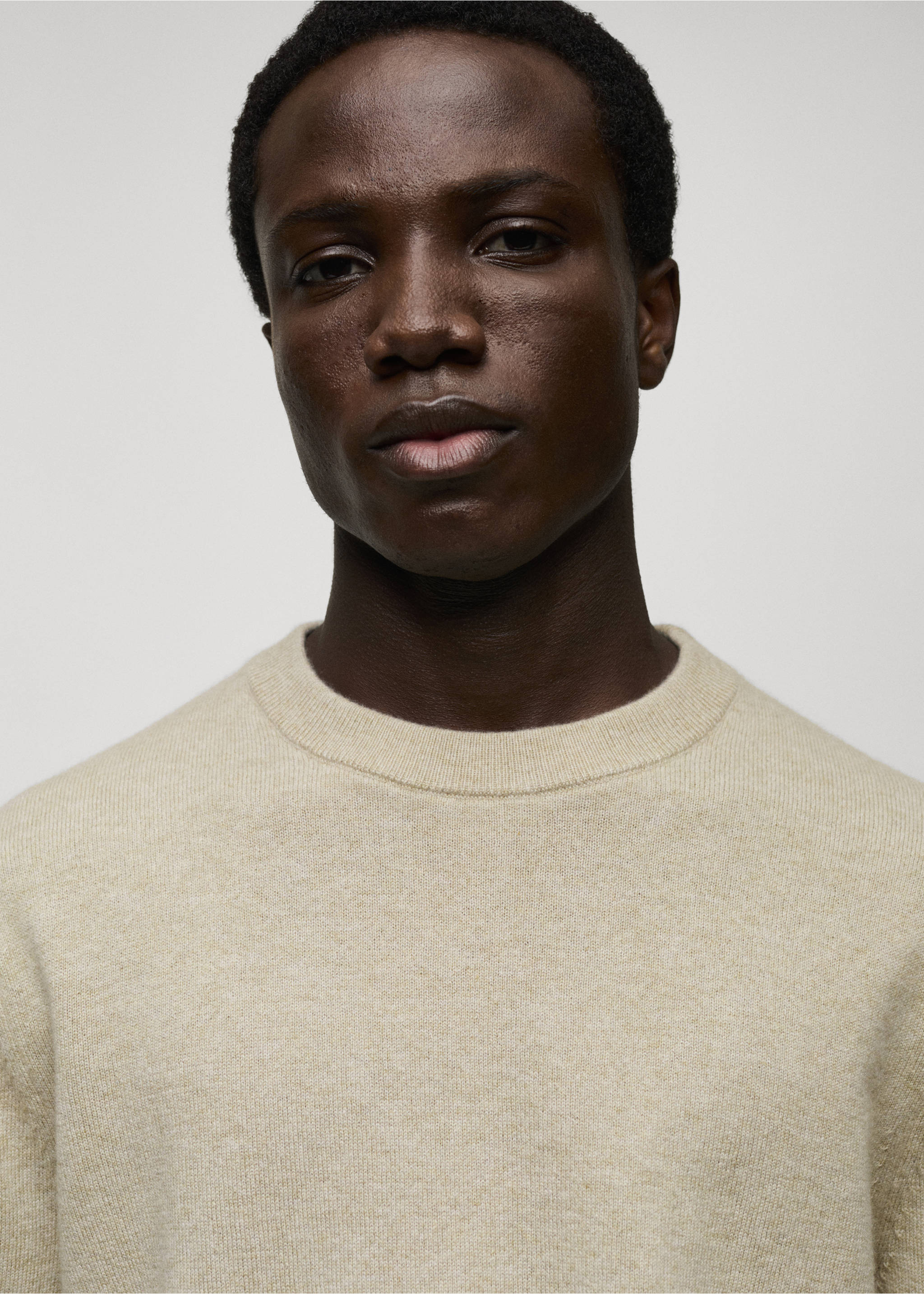 100% cashmere regular-fit sweater - Details of the article 1, Pastel Green. Ref: 87010602-00.