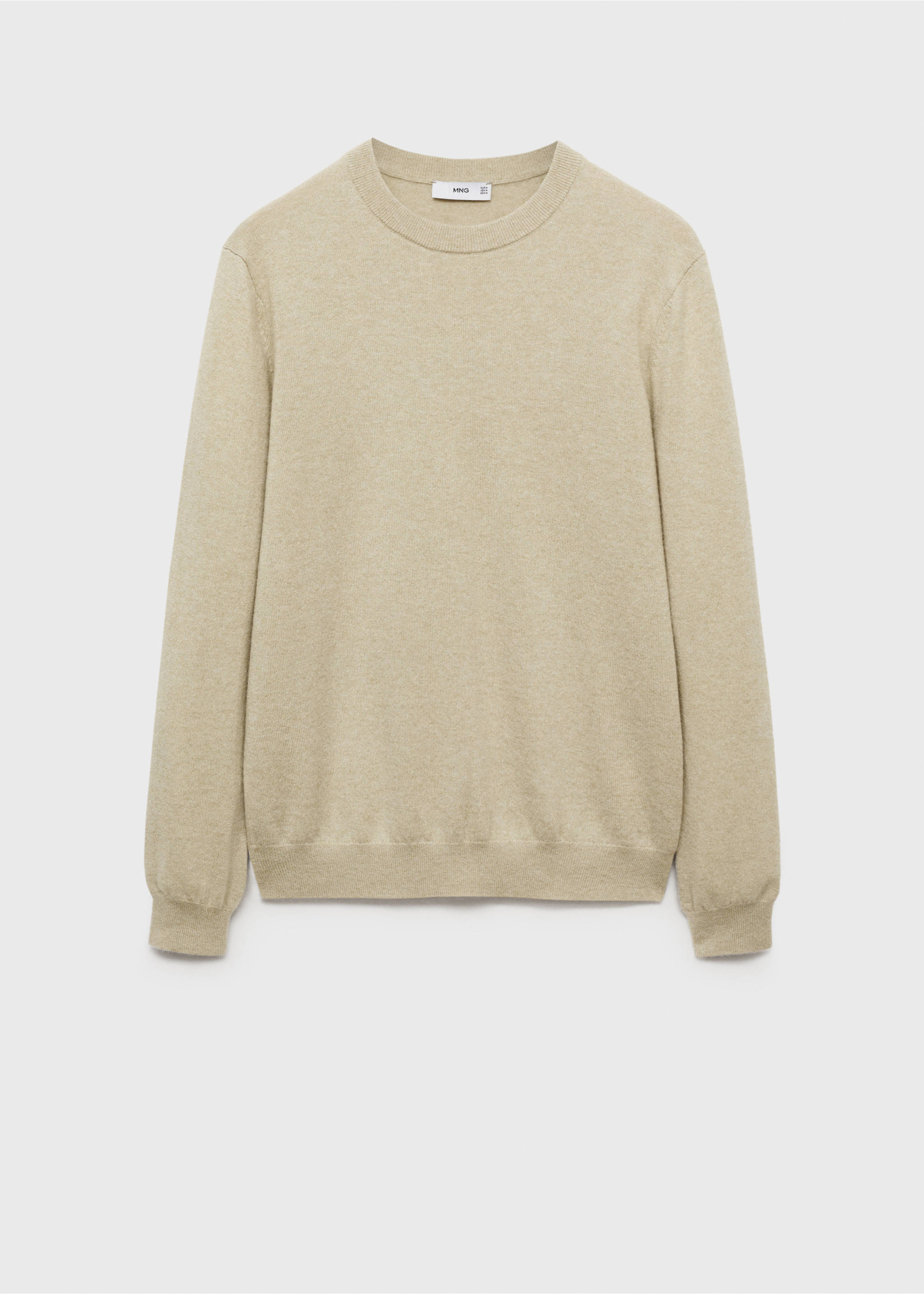 100% cashmere regular-fit sweater - Article without model, Pastel Green. Ref: 87010602-00.