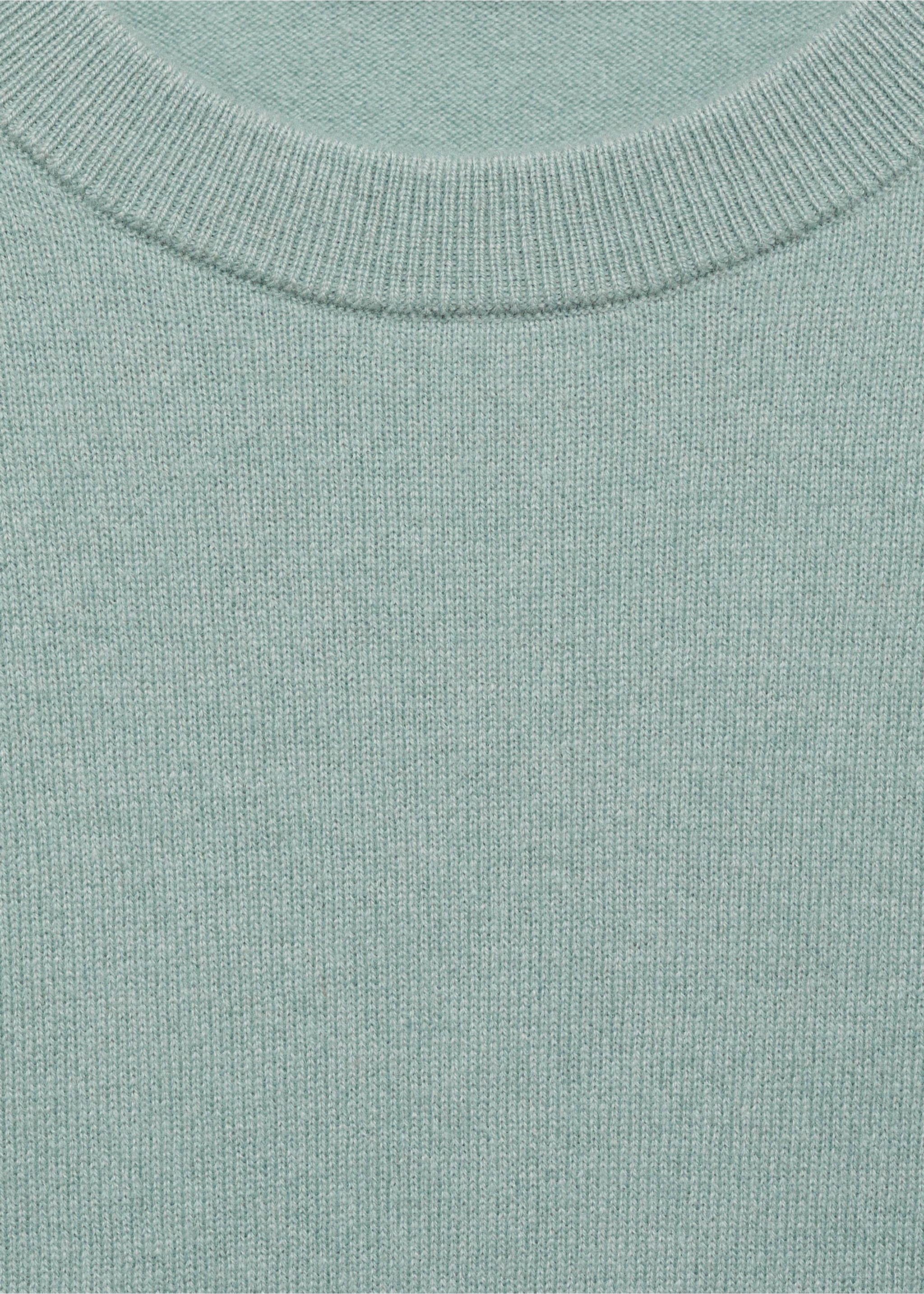 100% cashmere regular-fit sweater - Details of the article 8, Aqua Green. Ref: 87010602-00.