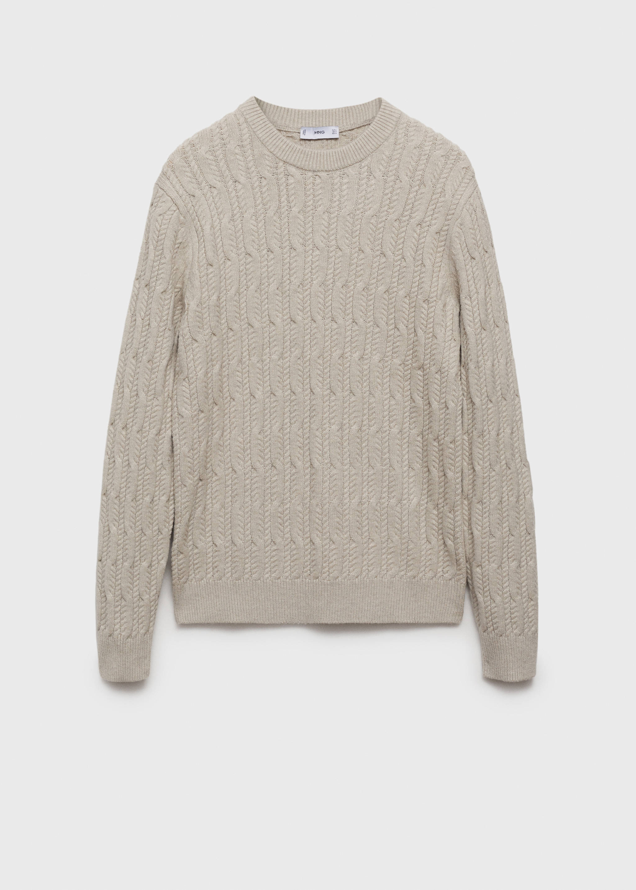 Braided knitted sweater - Article without model