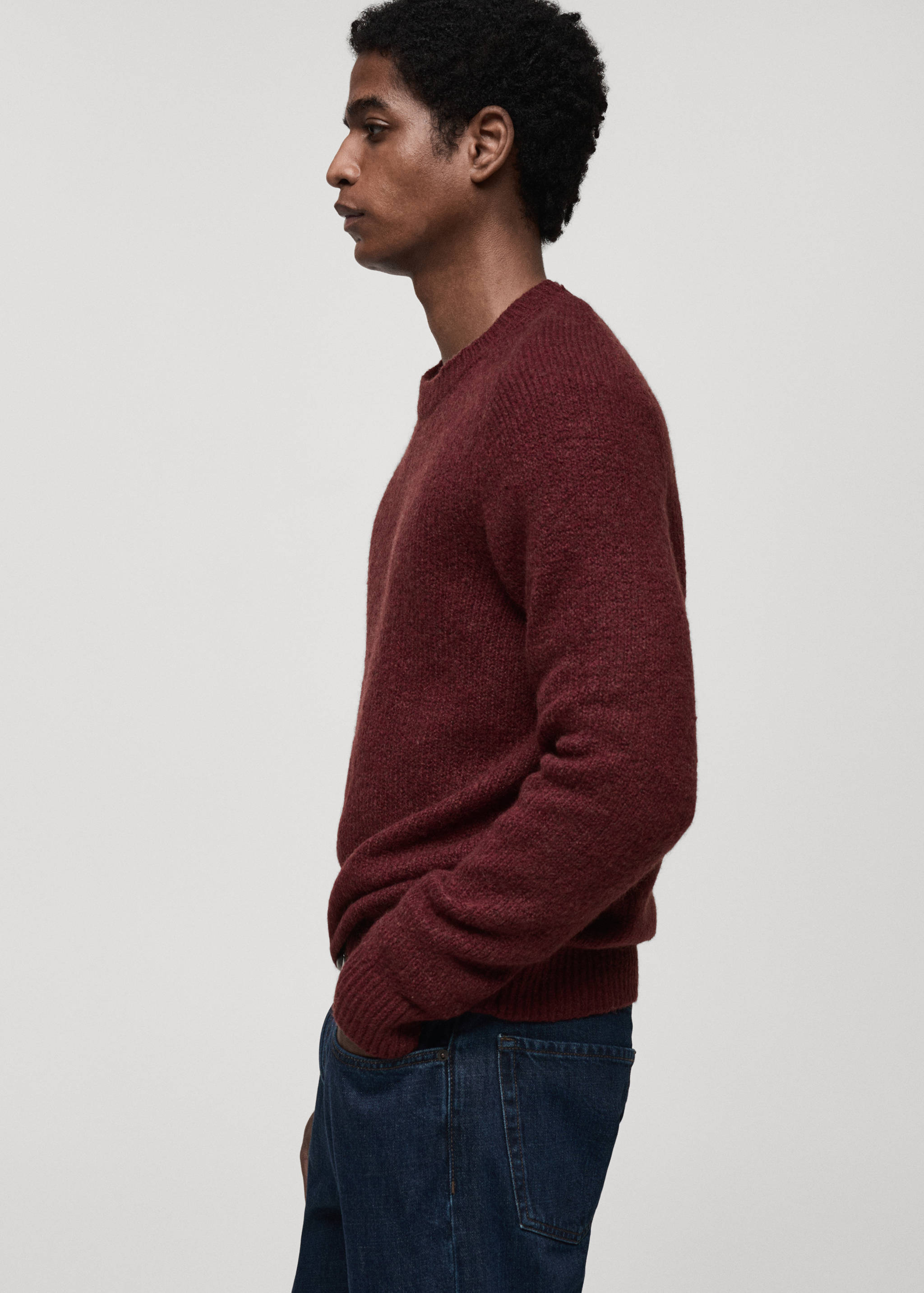 Wool and cotton-blend knitted sweater - Details of the article 2