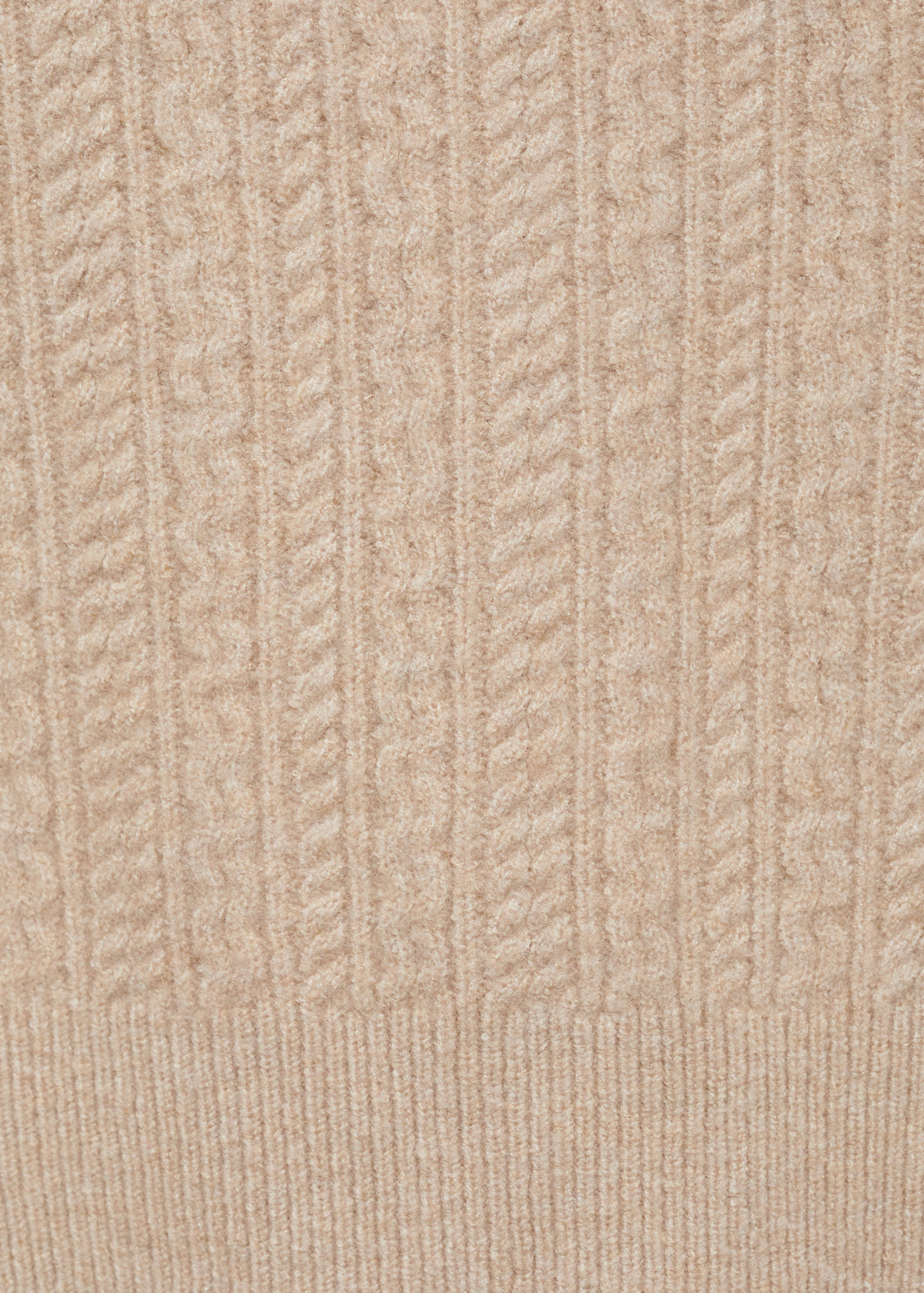 Braided knit turtleneck sweater - Details of the article 0
