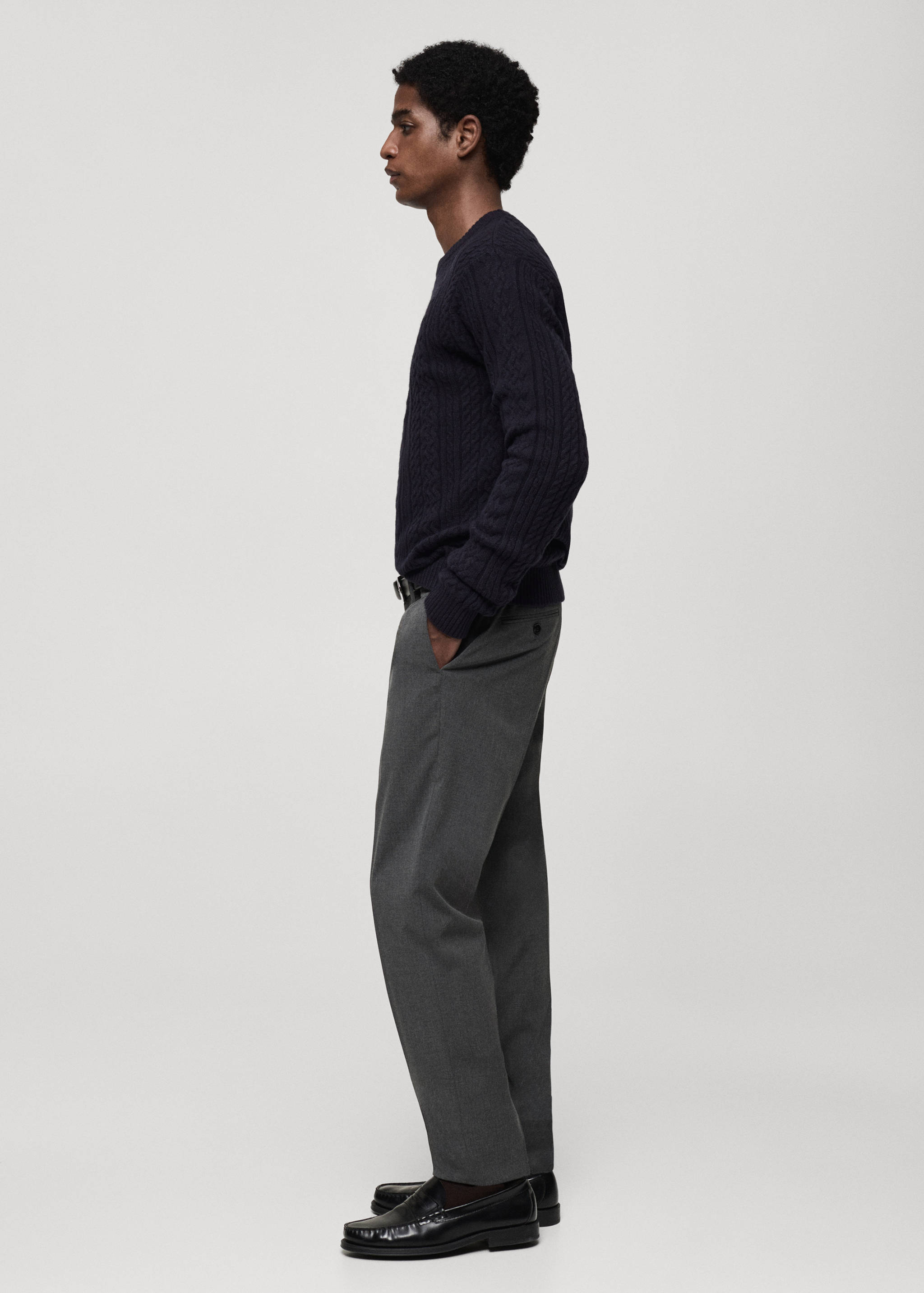 Braided knitted sweater - Details of the article 2