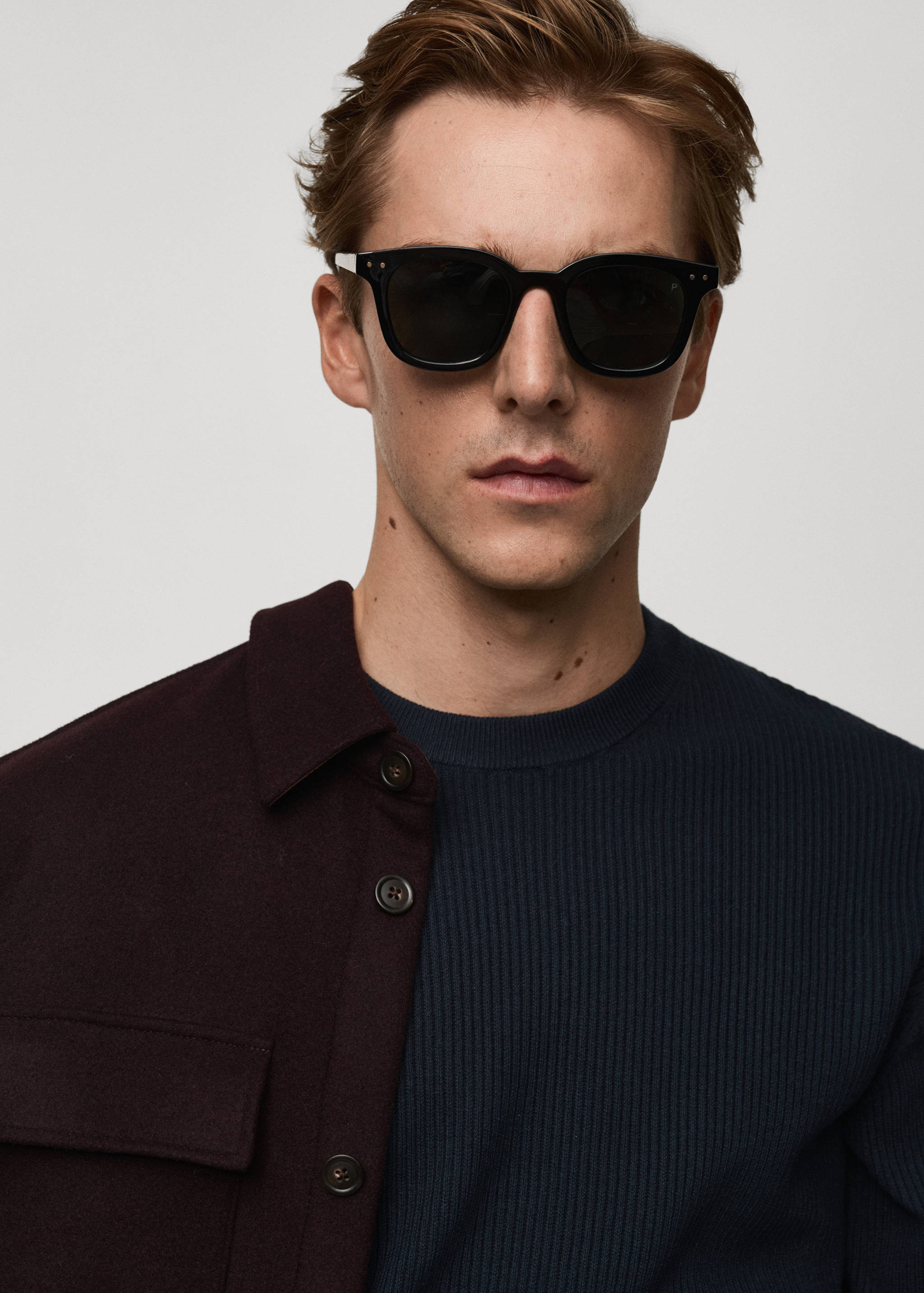 Camisola de malha fina de algodão canelada - Pormenor do artigo 1