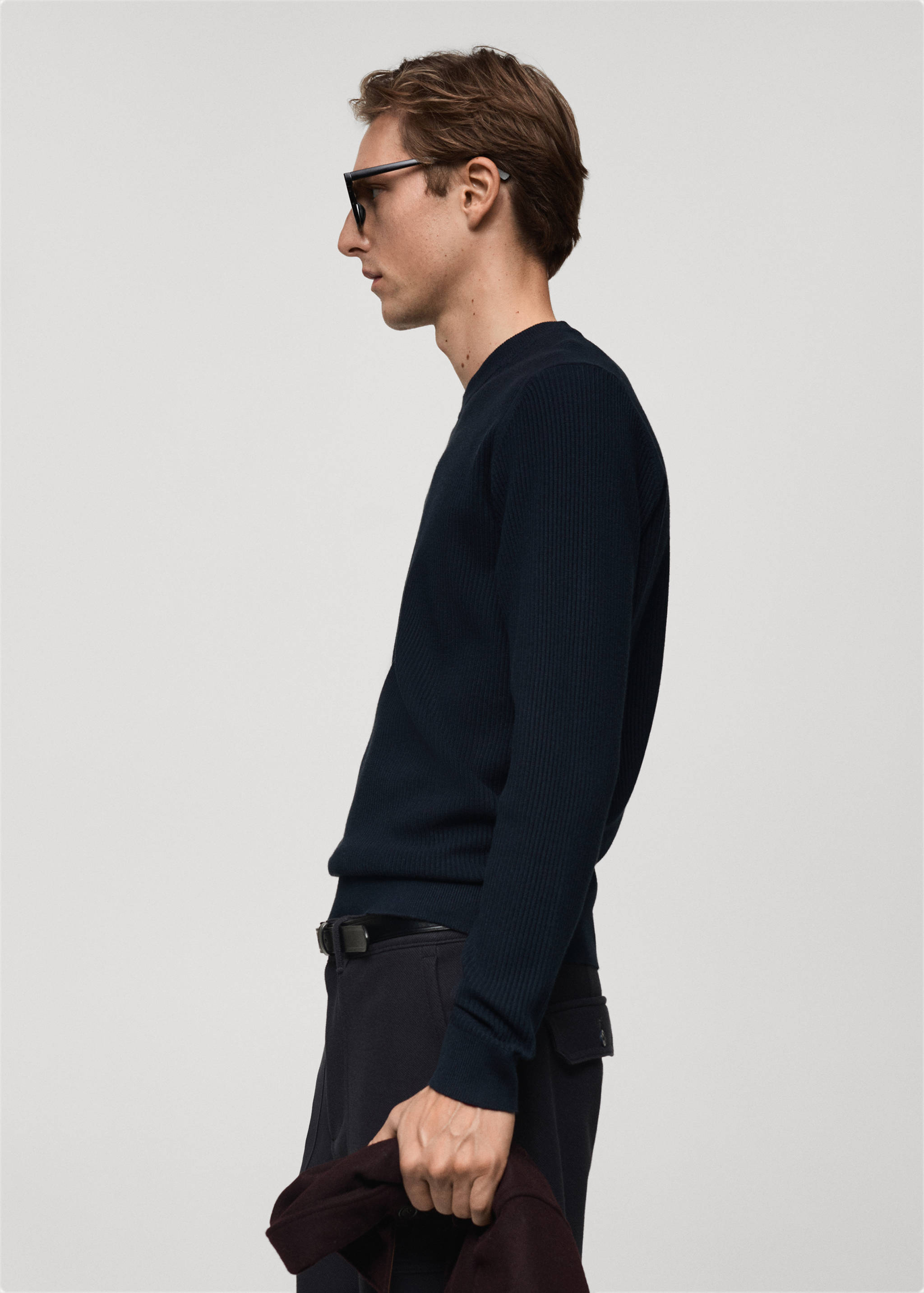 Camisola de malha fina de algodão canelada - Pormenor do artigo 2