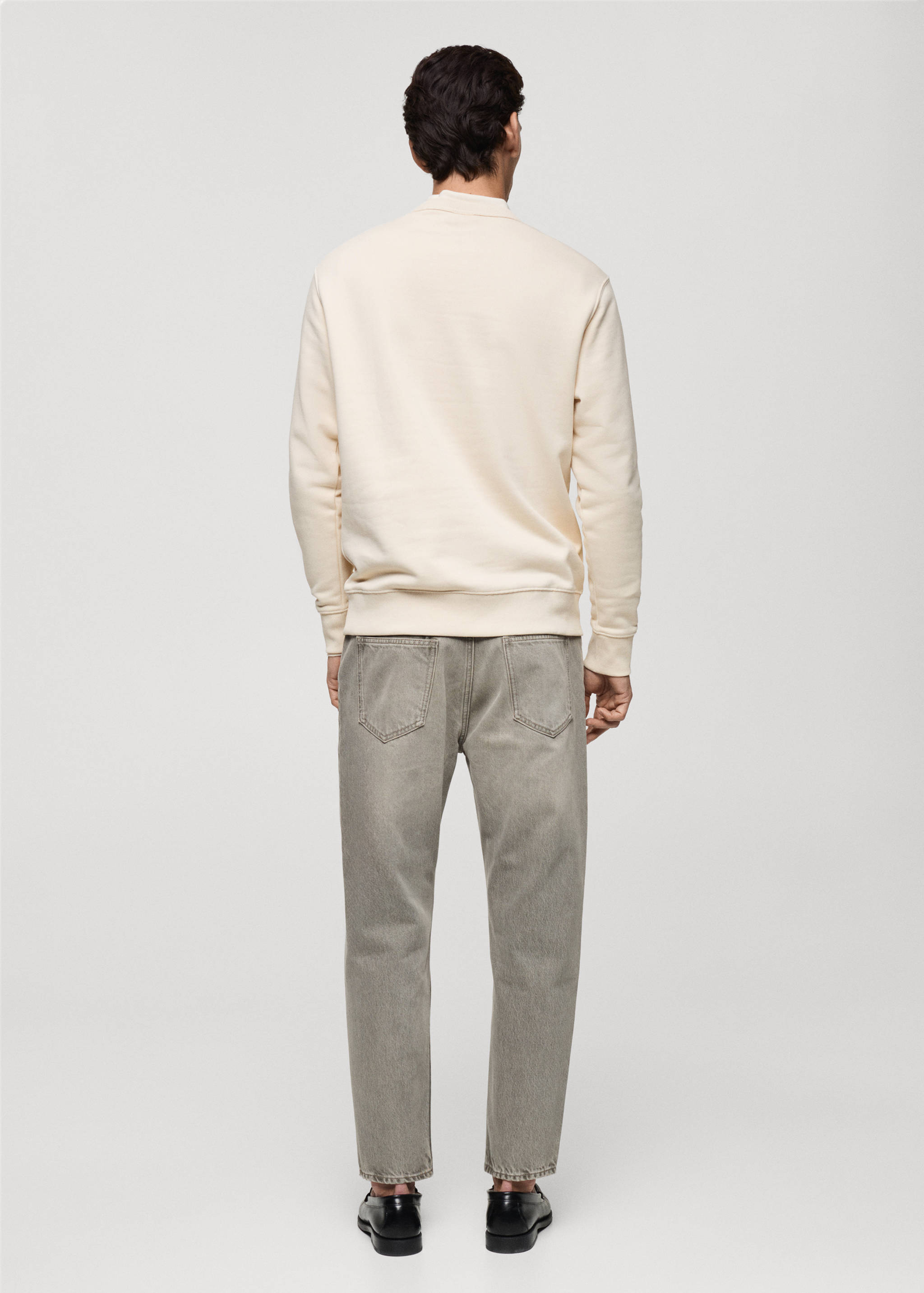 Regular-fit cotton sweatshirt - Reverse of the article