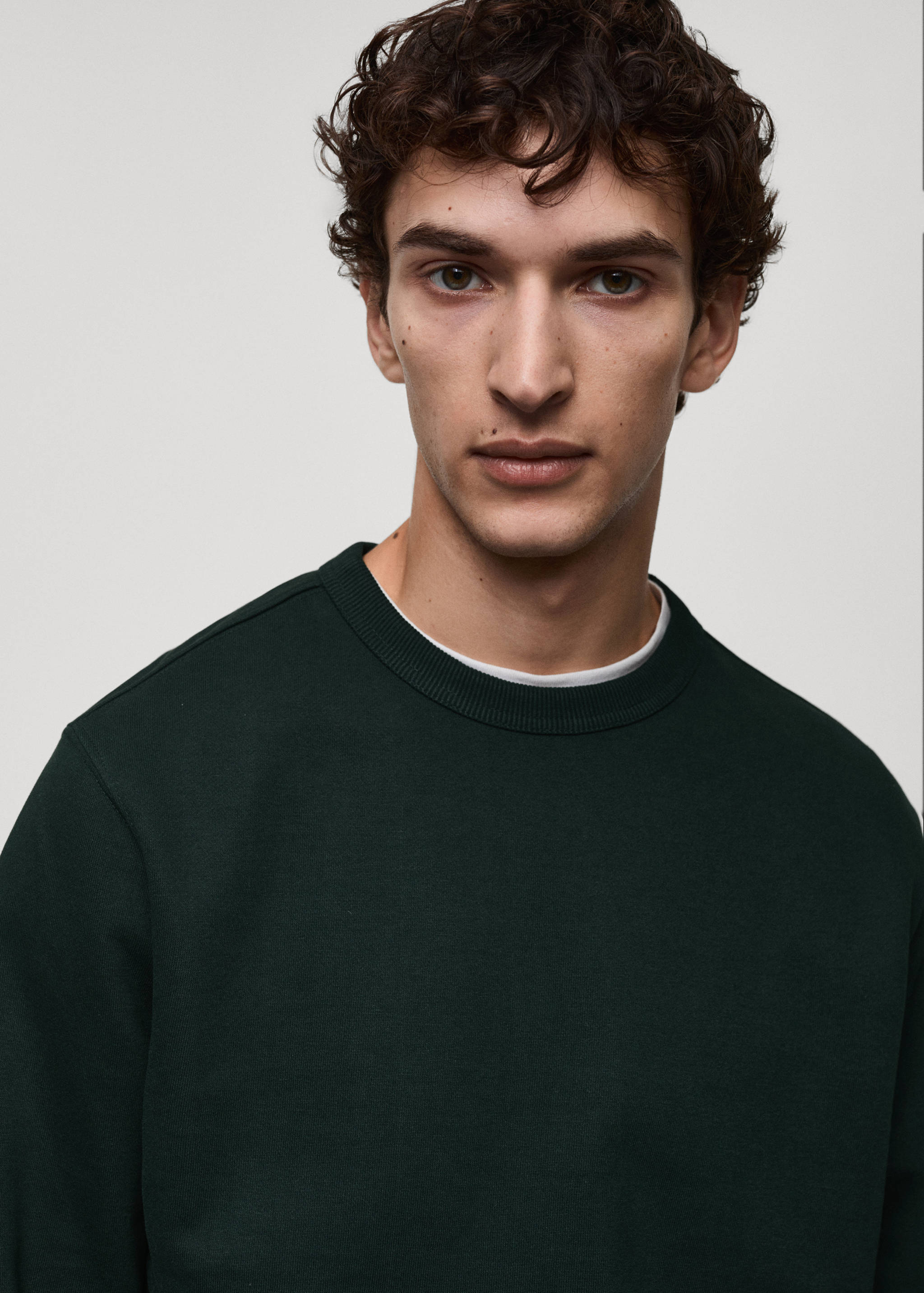Regular-fit cotton sweatshirt - Details of the article 1