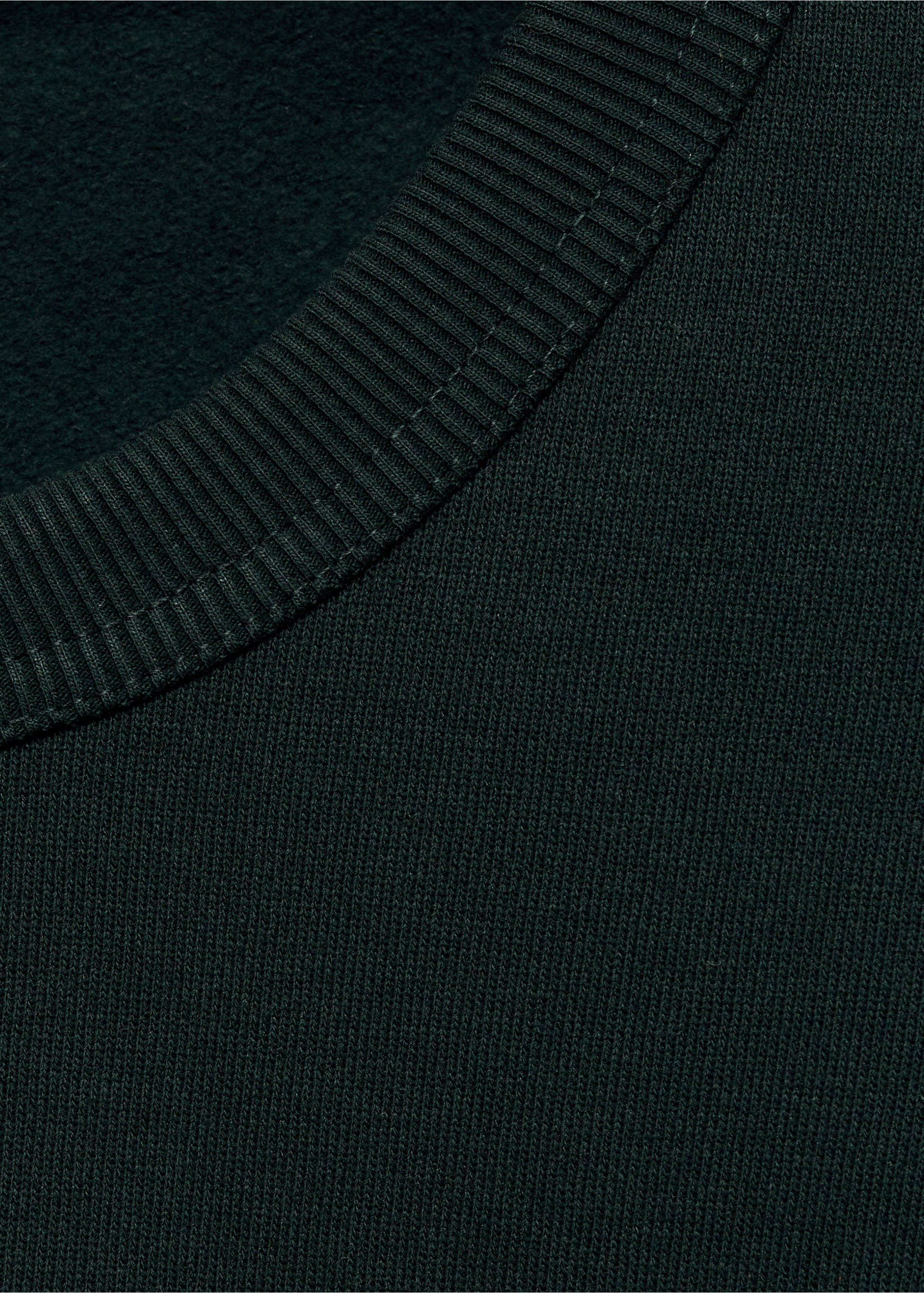 Regular-fit cotton sweatshirt - Details of the article 8, Green. Ref: 87010620-00.