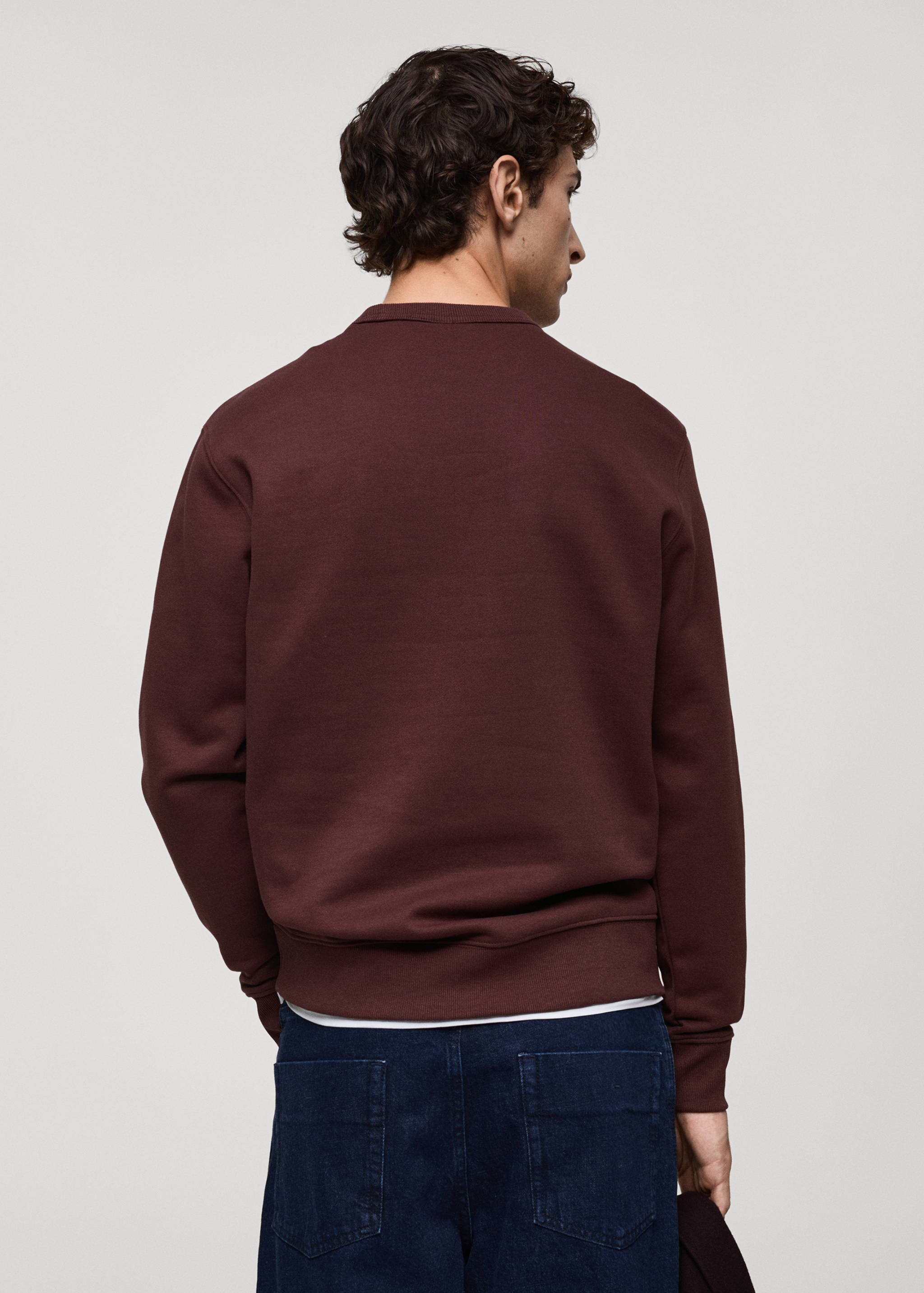 Regular-fit cotton sweatshirt - Reverse of the article