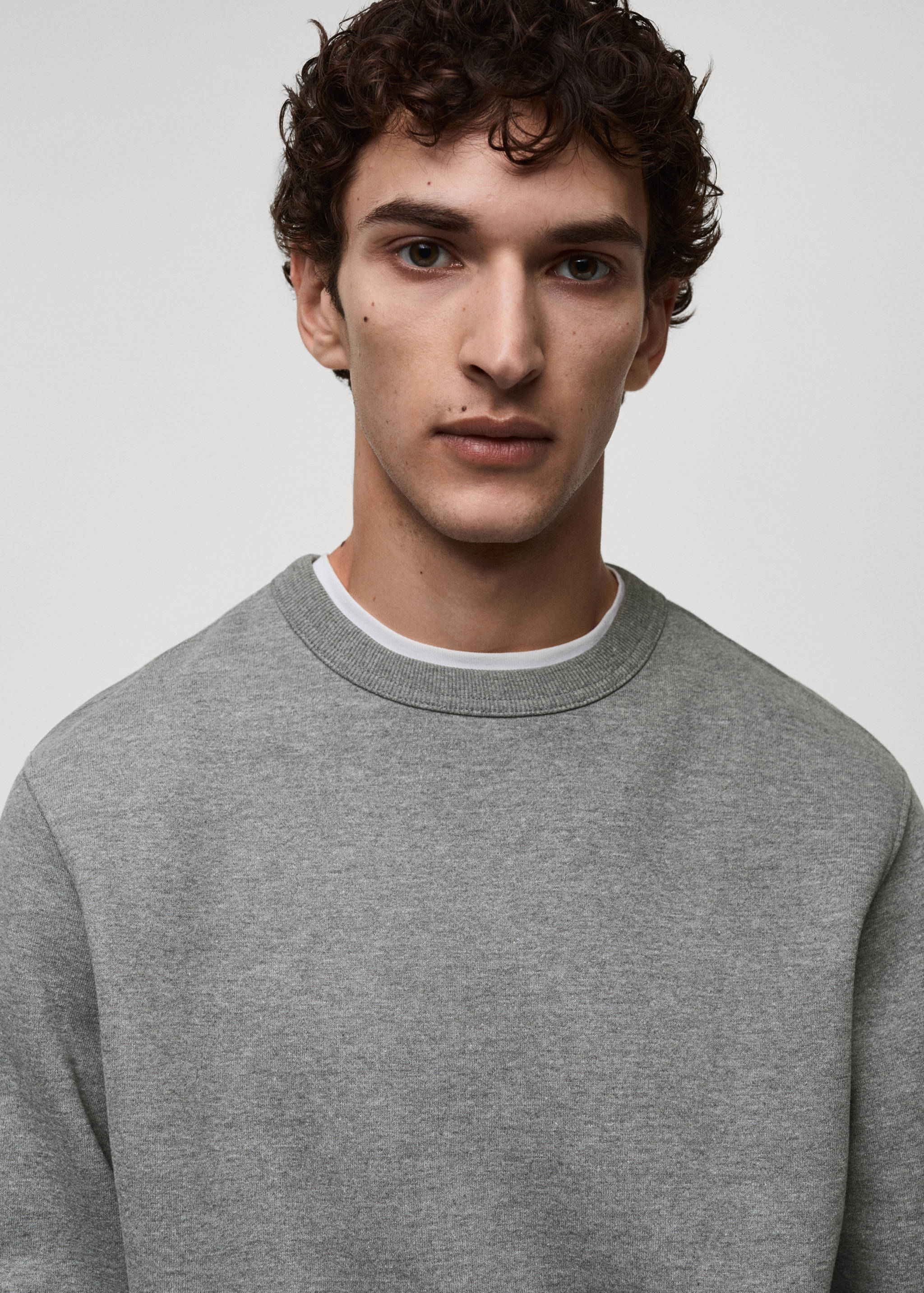 Regular-fit cotton sweatshirt - Details of the article 1