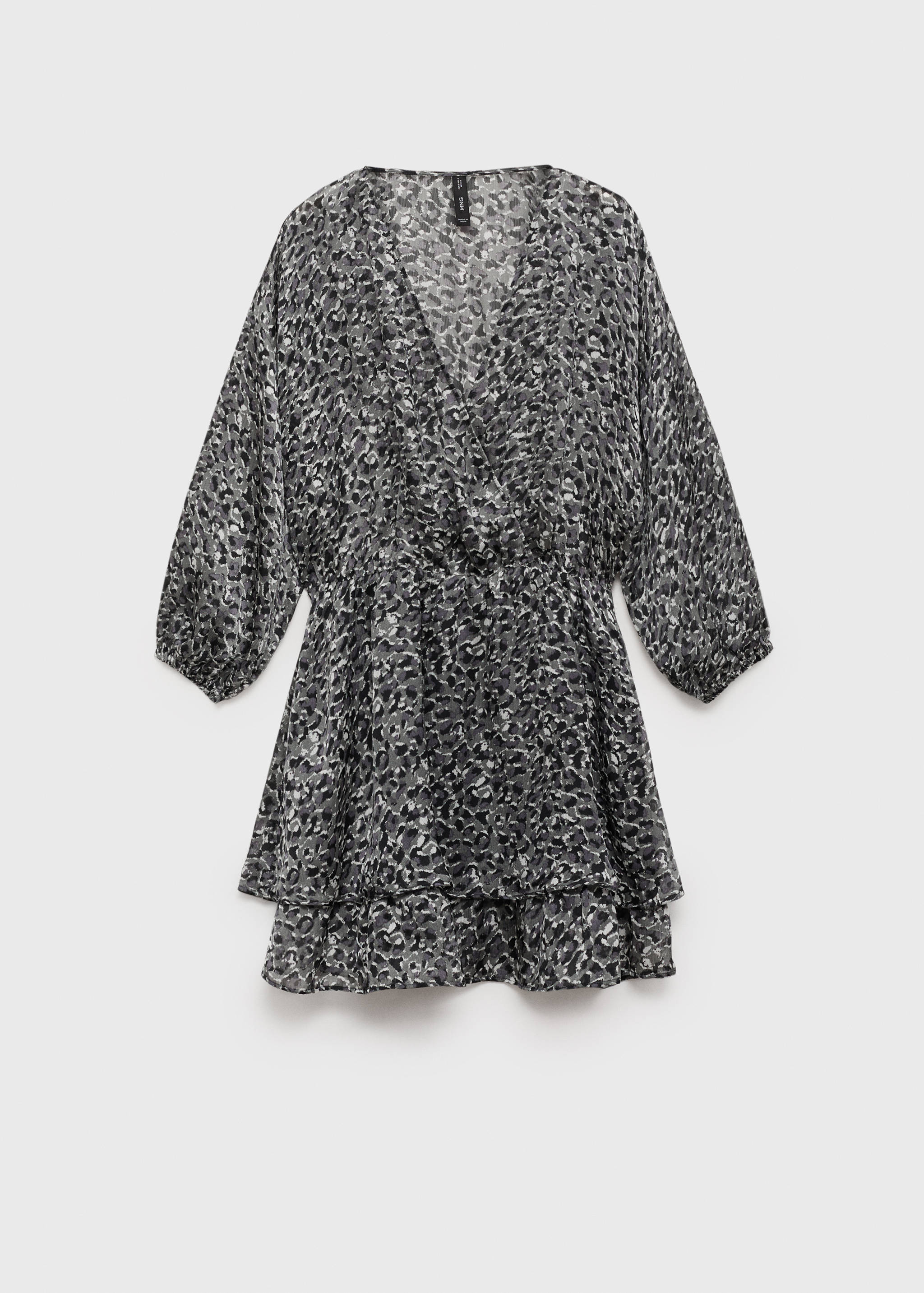 Animal-print ruffled dress - Article without model