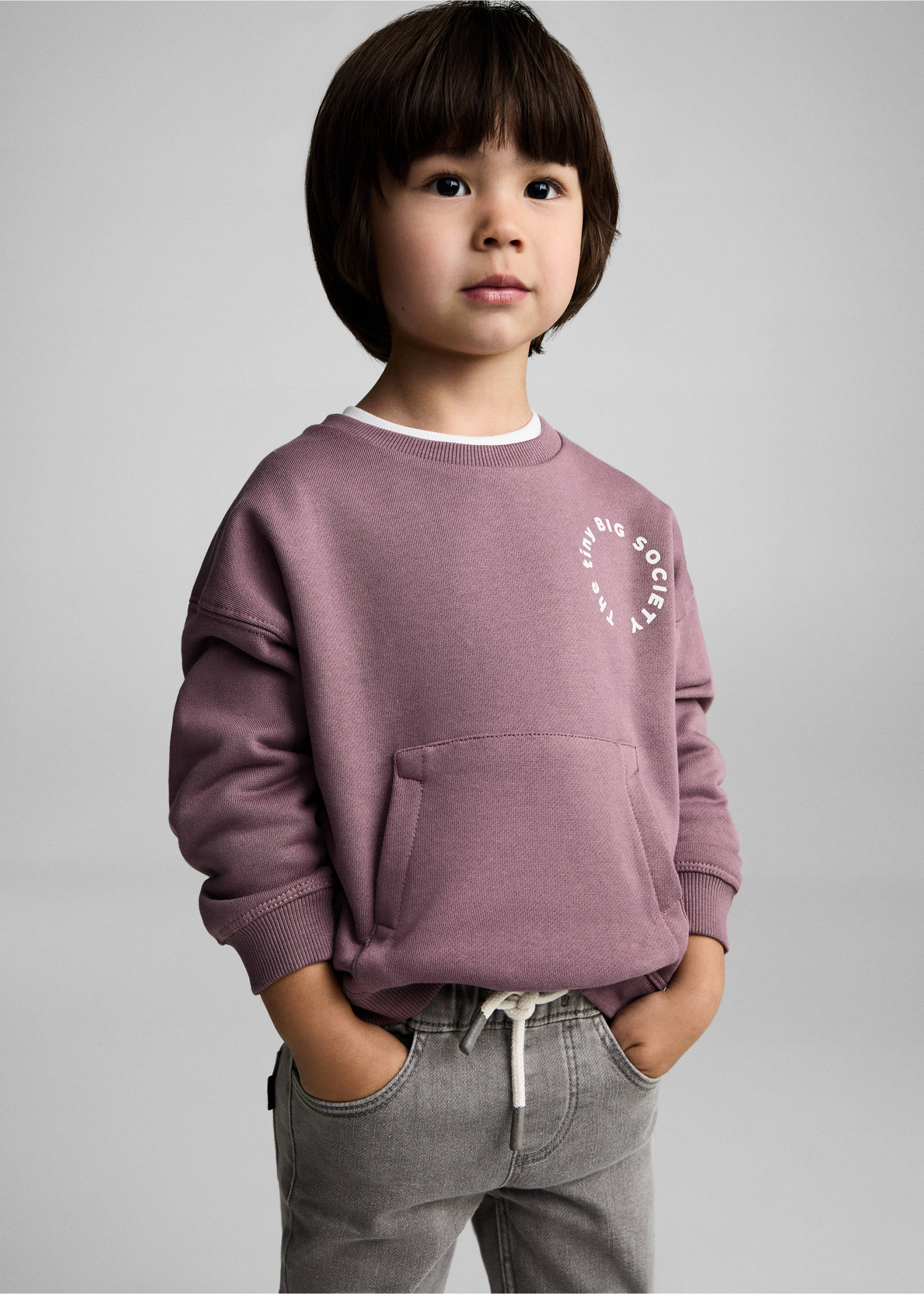 Jean taille élastique cordon - Plan moyen, Gris denim. Ref: 87010623-00.