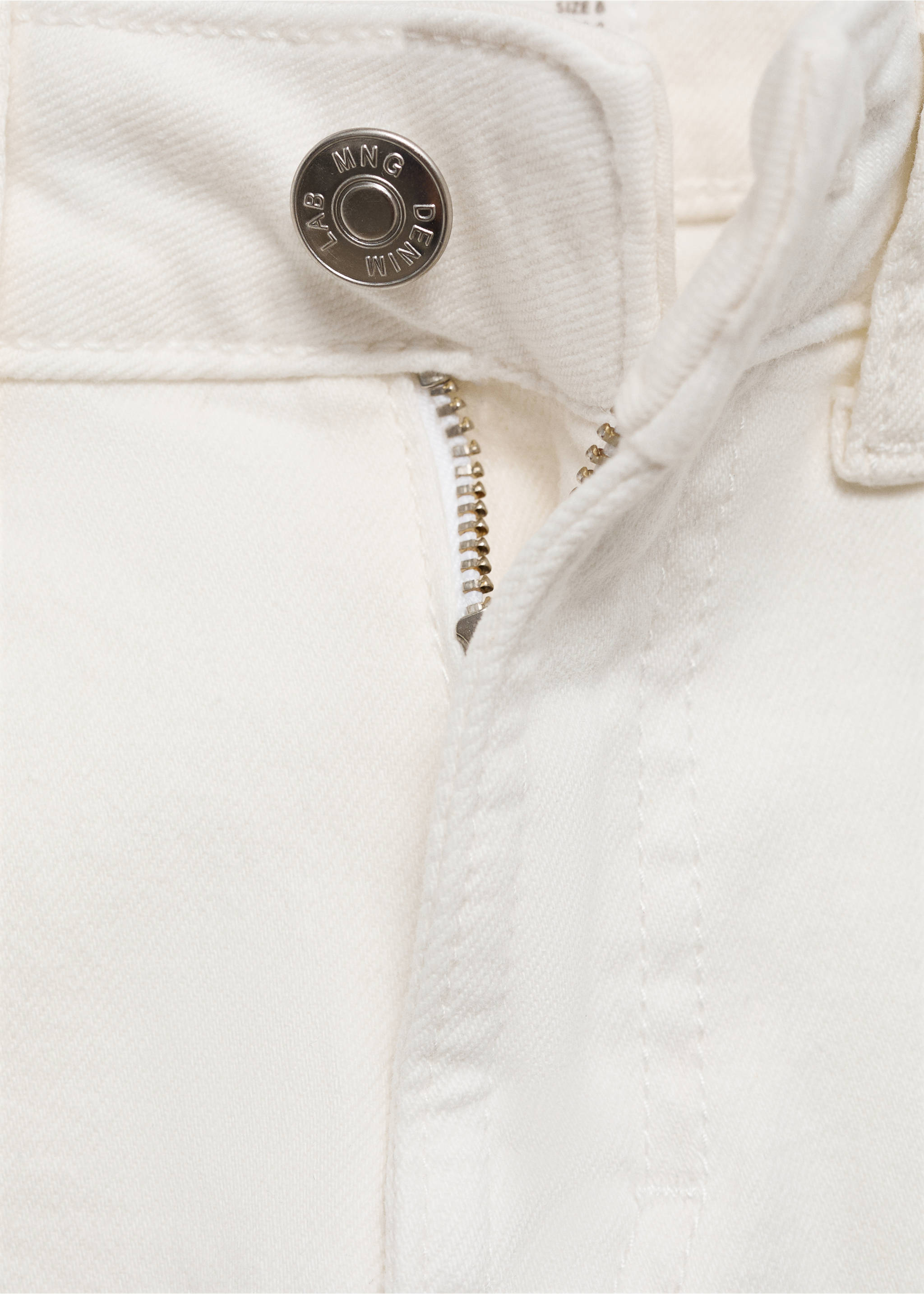 Slim-fit jeans - Details of the article 8, White. Ref: 87010624-00.