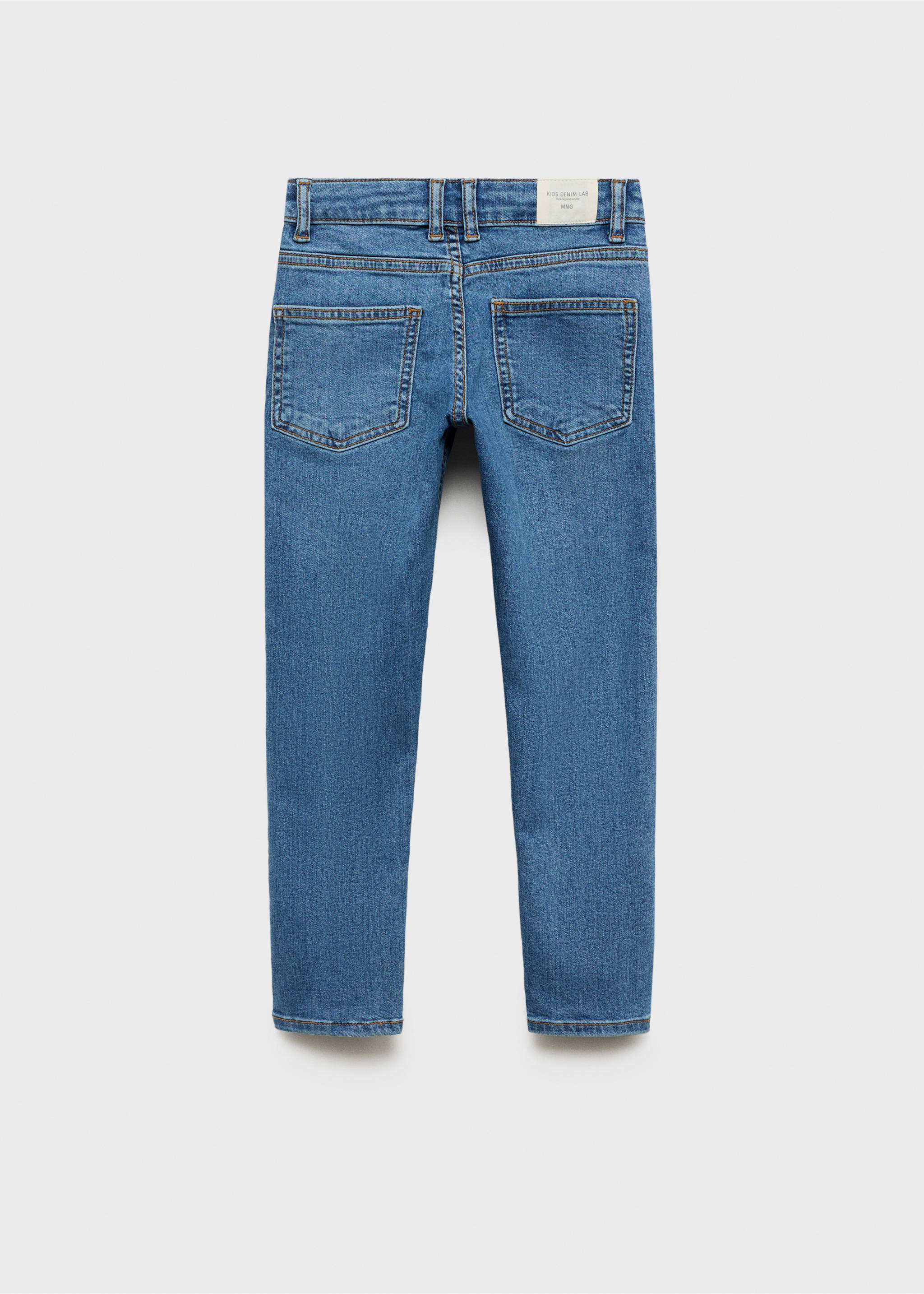 Jeans slim fit - Reverso del artículo, Azul medio. Ref: 87010624-00.