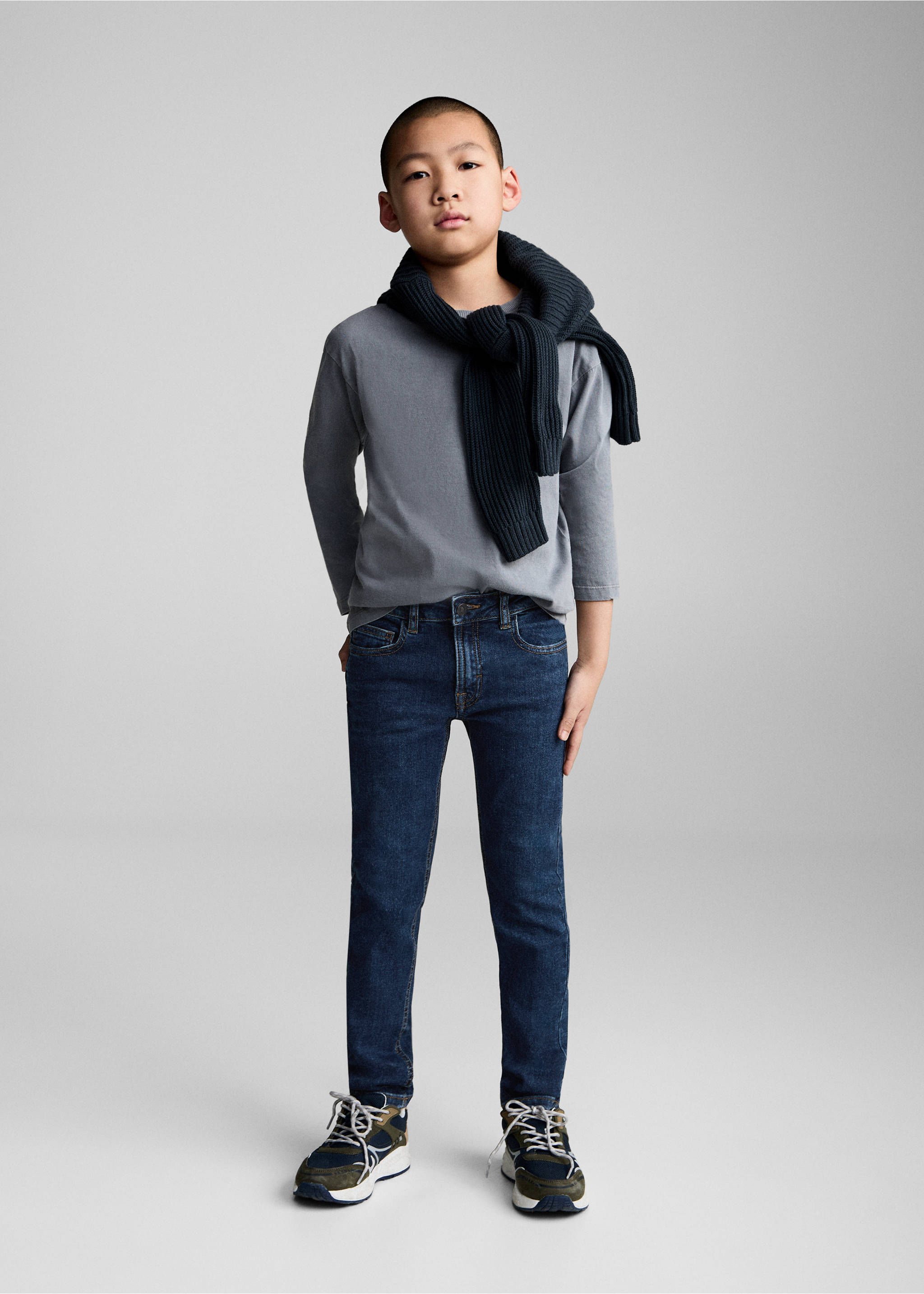 Jeans slim fit - Plano general, Azul oscuro. Ref: 87010624-00.