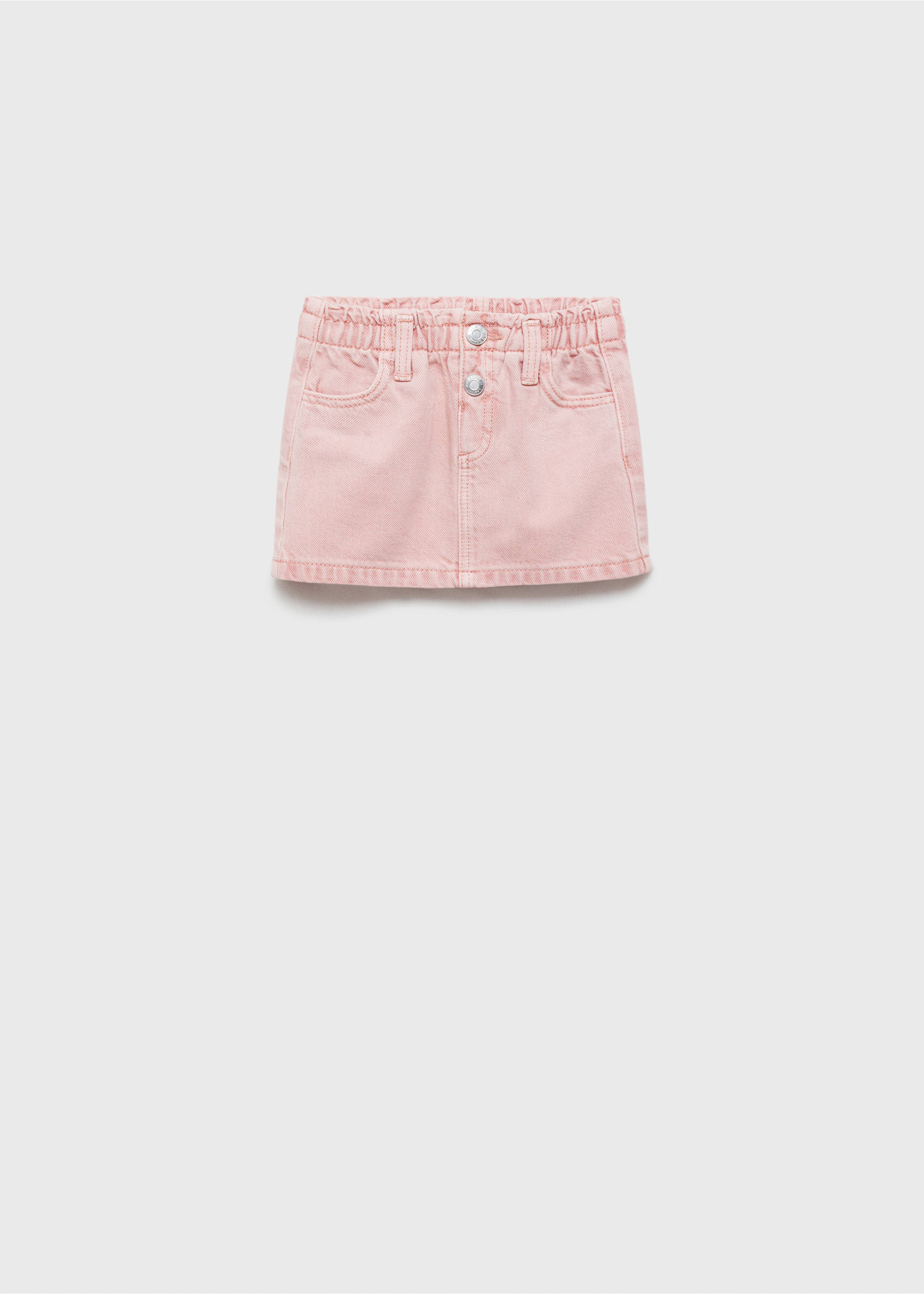 Denim skirt - Article without model, Pink. Ref: 87010627-00.