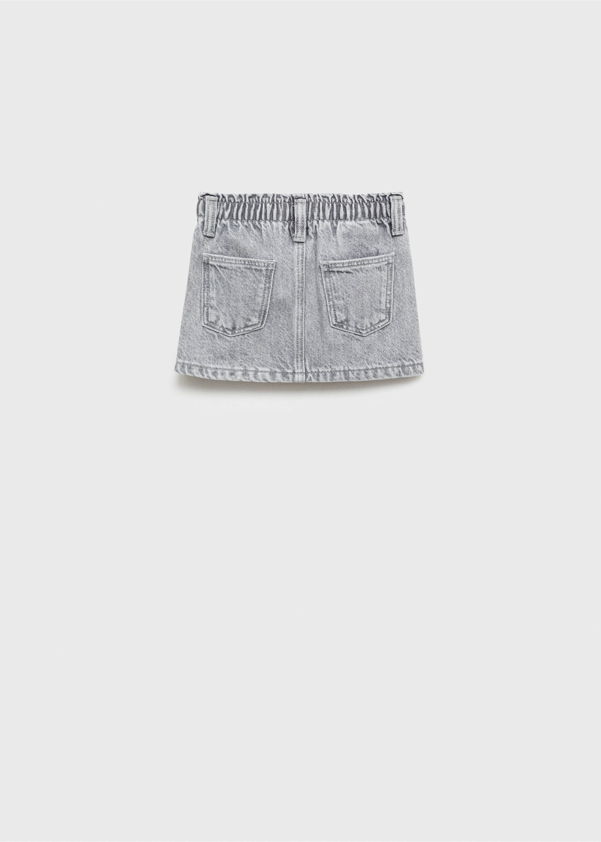 Jupe en denim - Verso de l’article, Gris clair denim. Ref: 87010627-00.