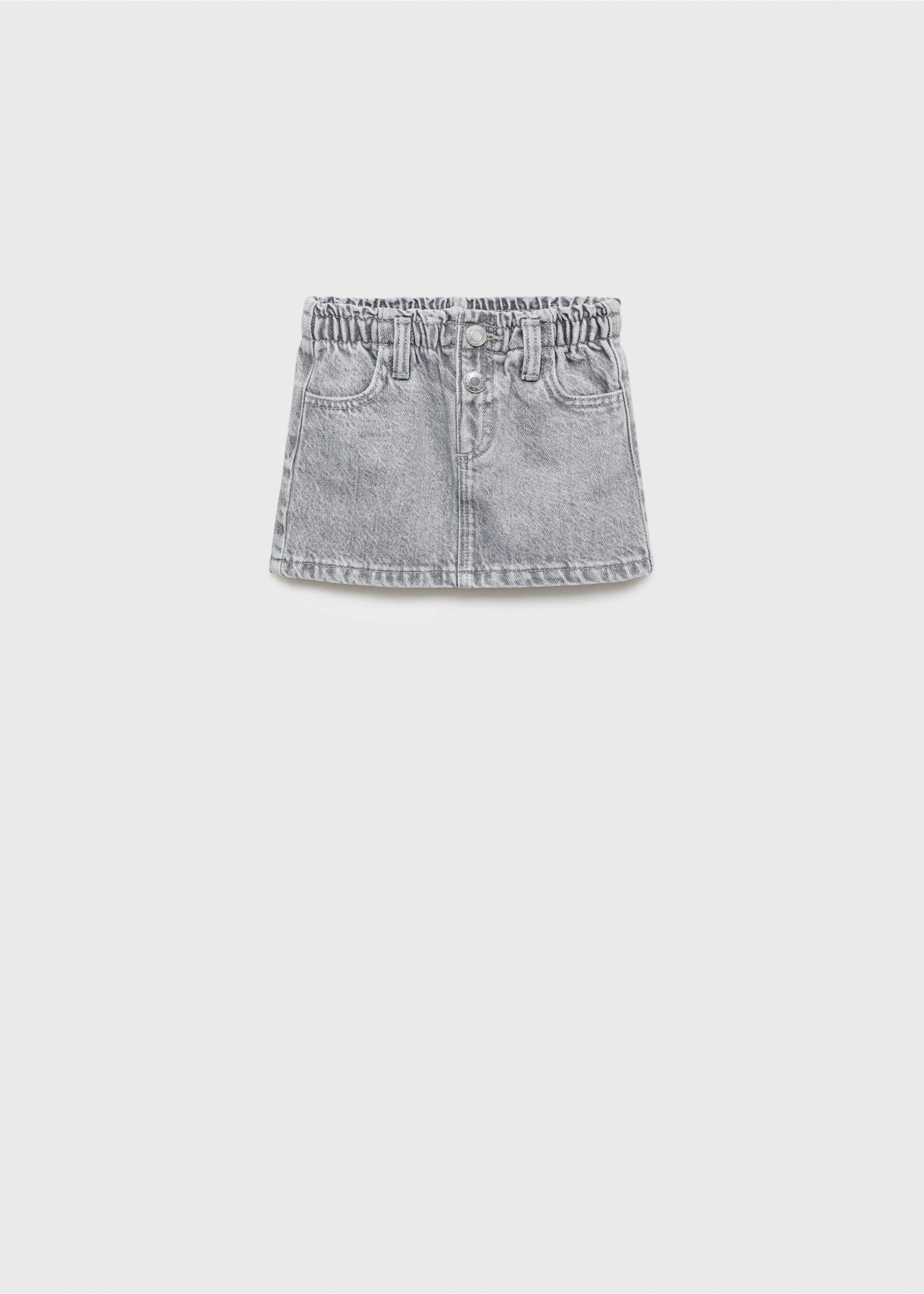 Denim skirt - Article without model, Light Grey Denim. Ref: 87010627-00.