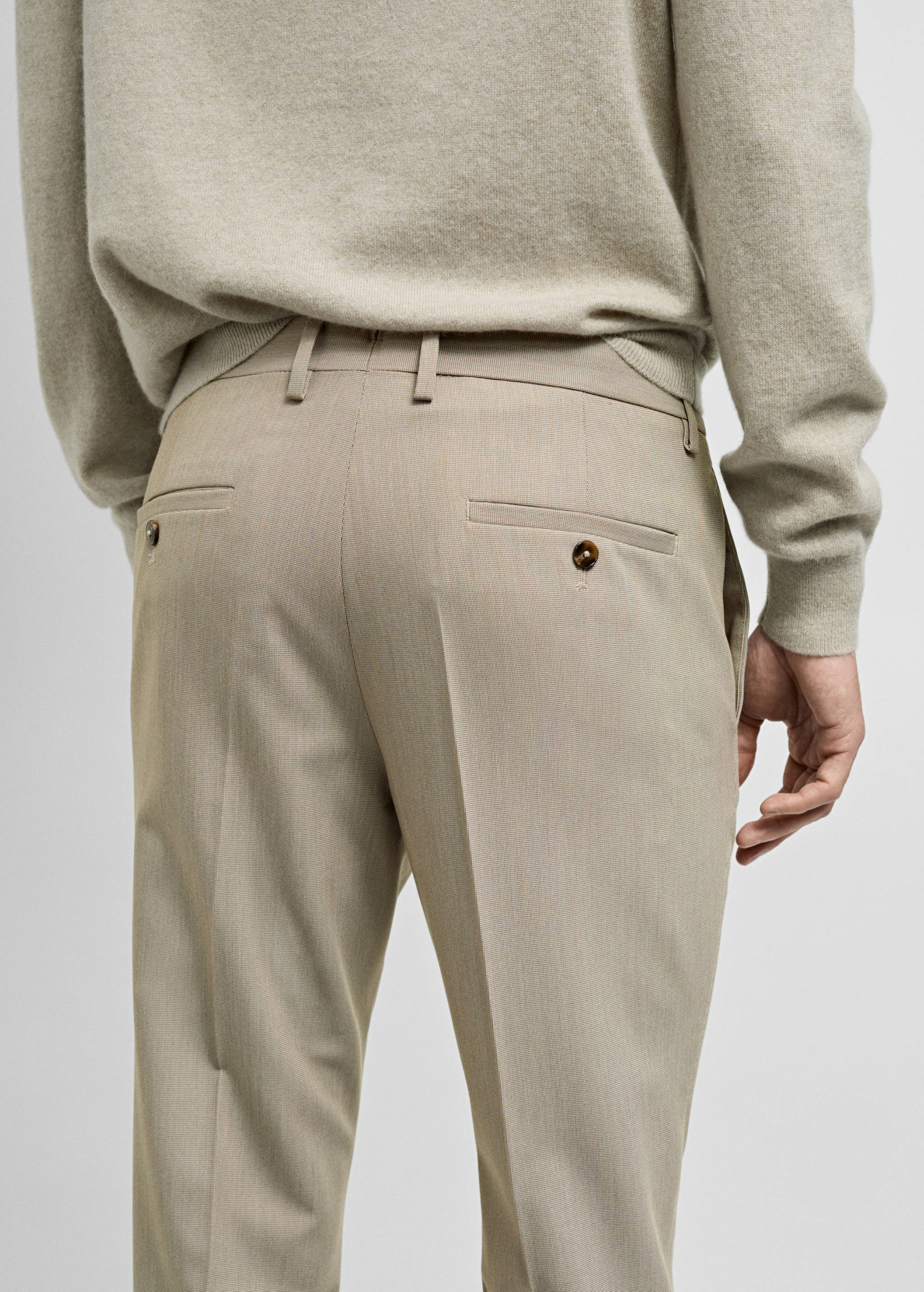 Super Slim Fit-Anzughose aus Stretchstoff - Detail des Artikels 2