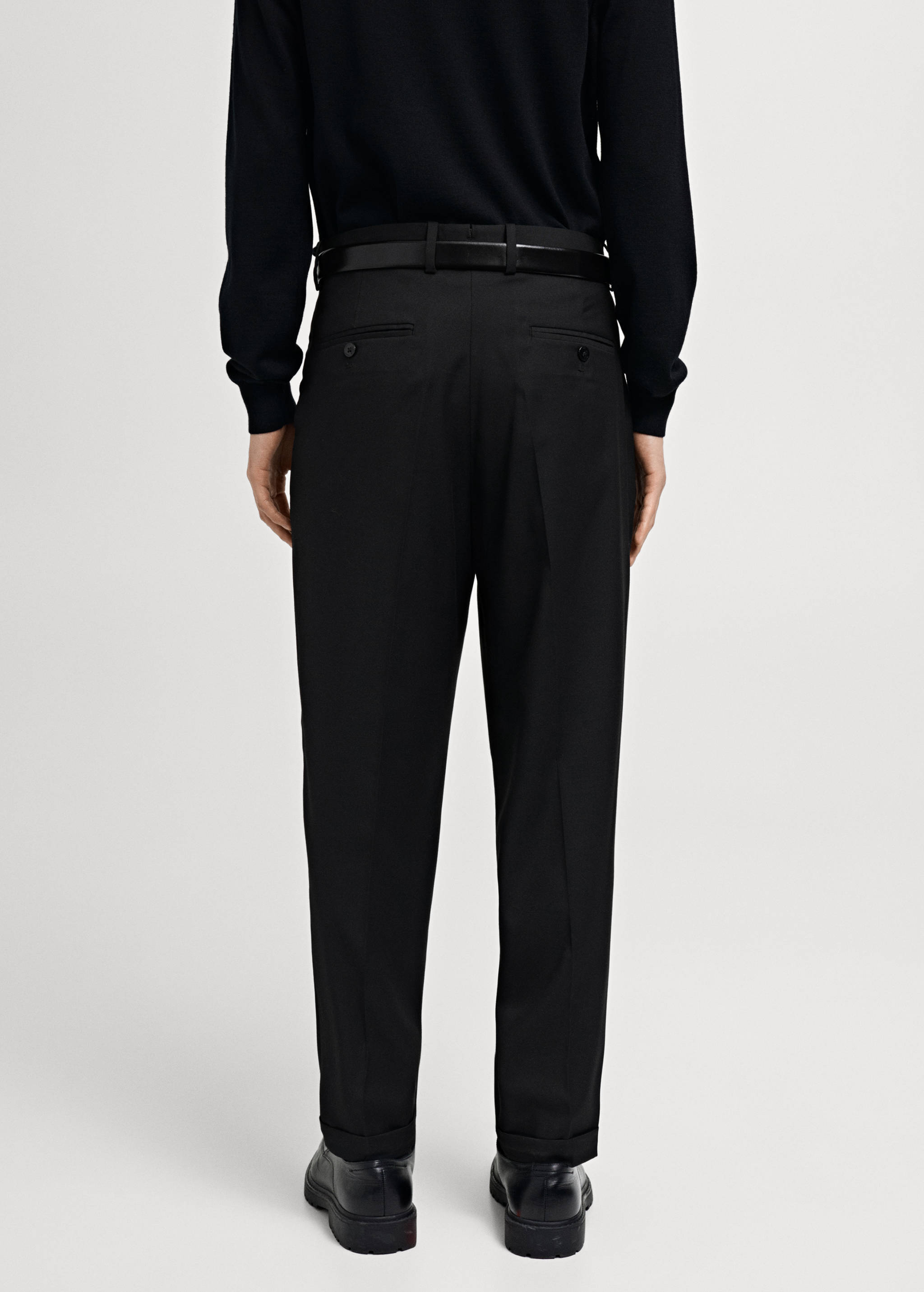 Boston regular-fit suit trousers - Reverse of the article