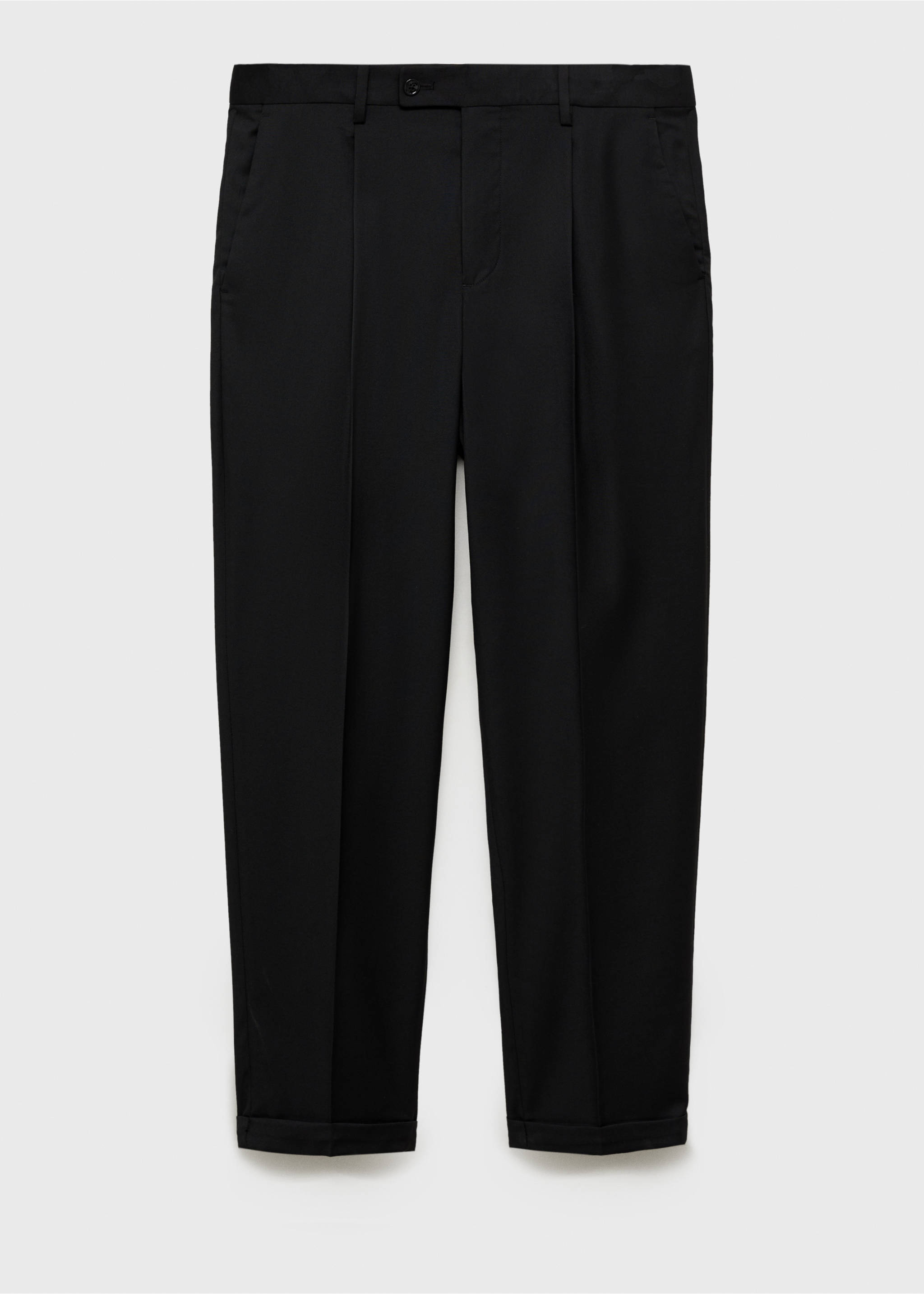 Boston regular-fit suit trousers - Article without model, Black. Ref: 87010631-00.