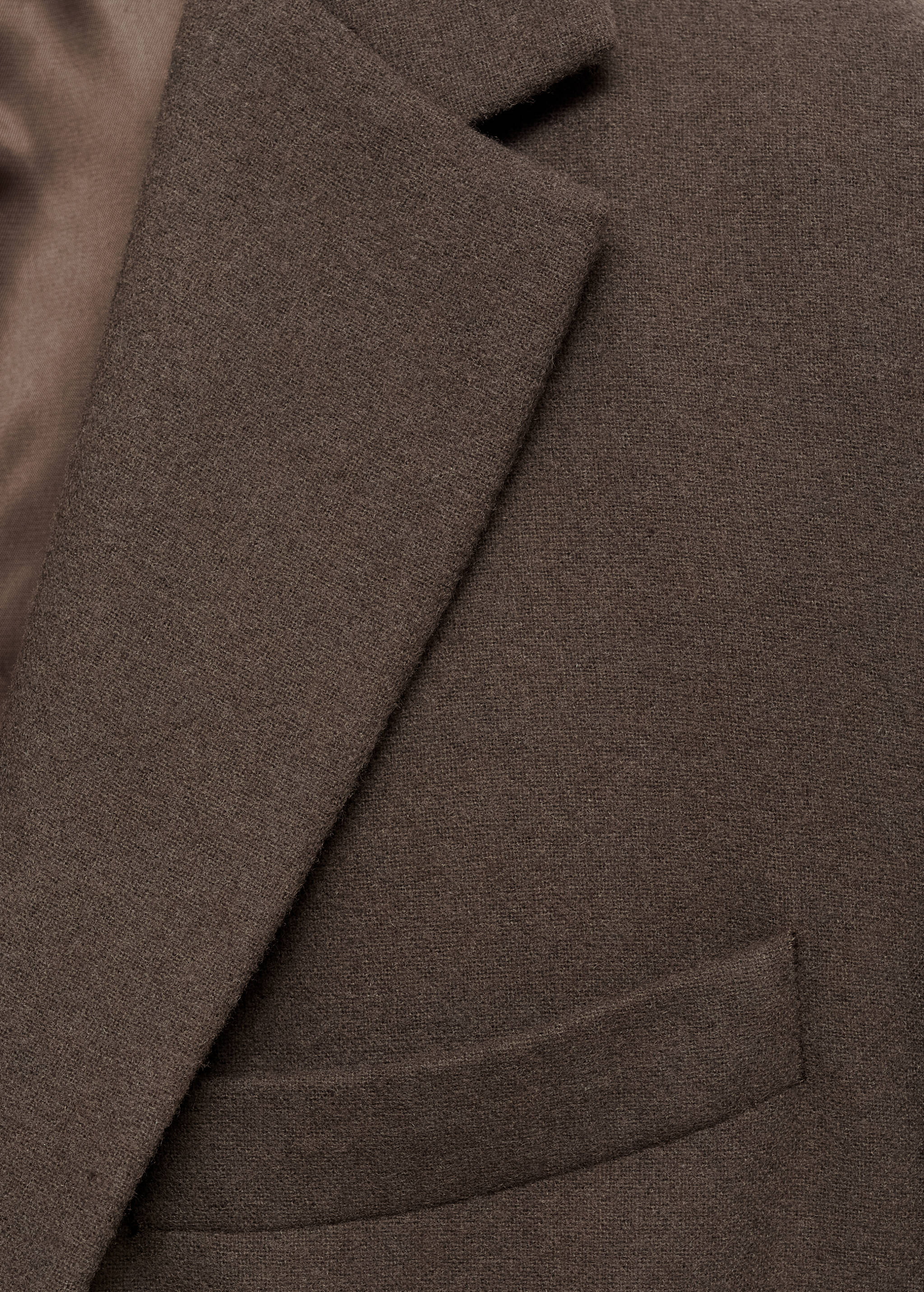 Slim fit wool blend blazer - Details of the article 8