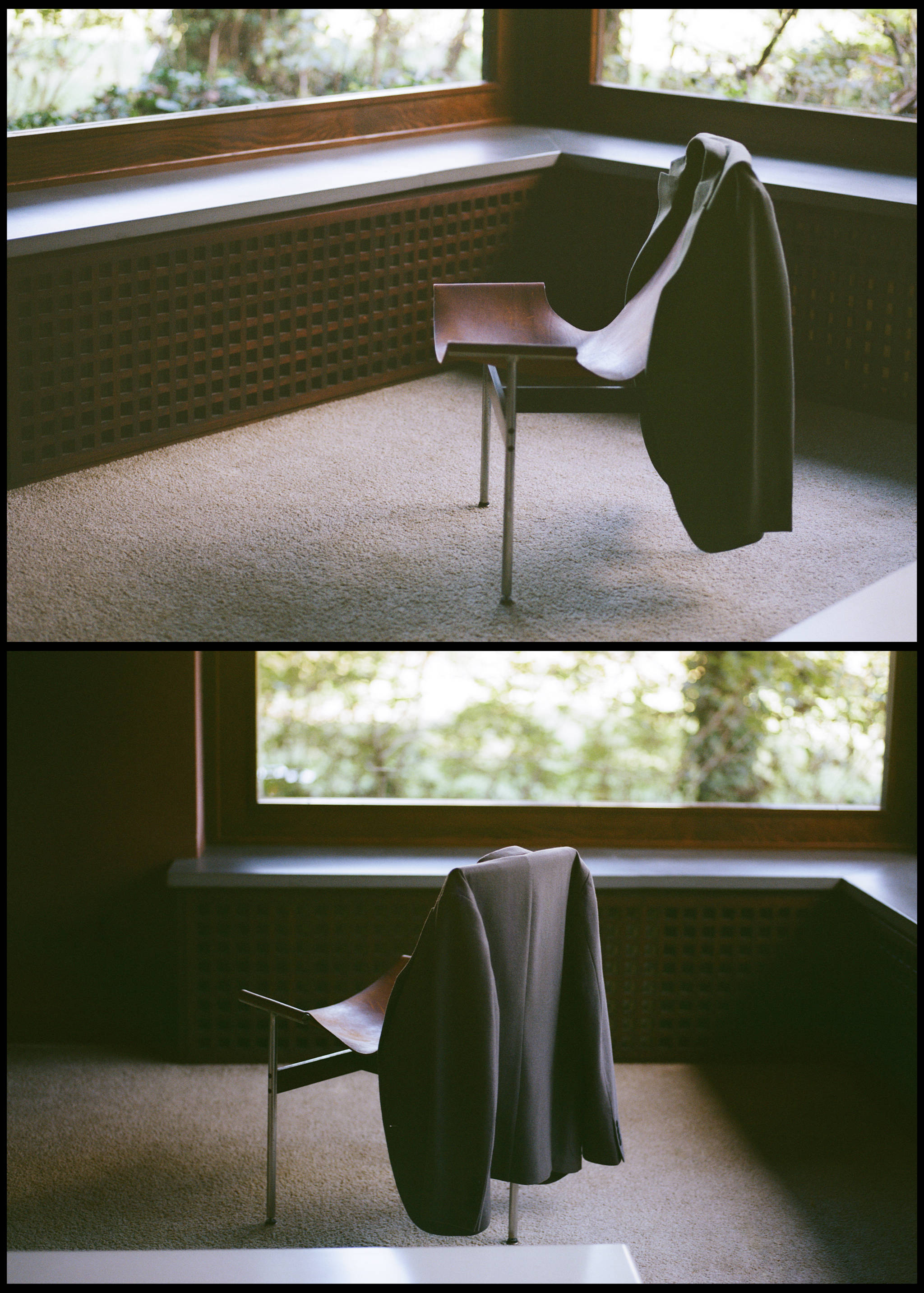 Slim fit wool blend blazer - Details of the article 3