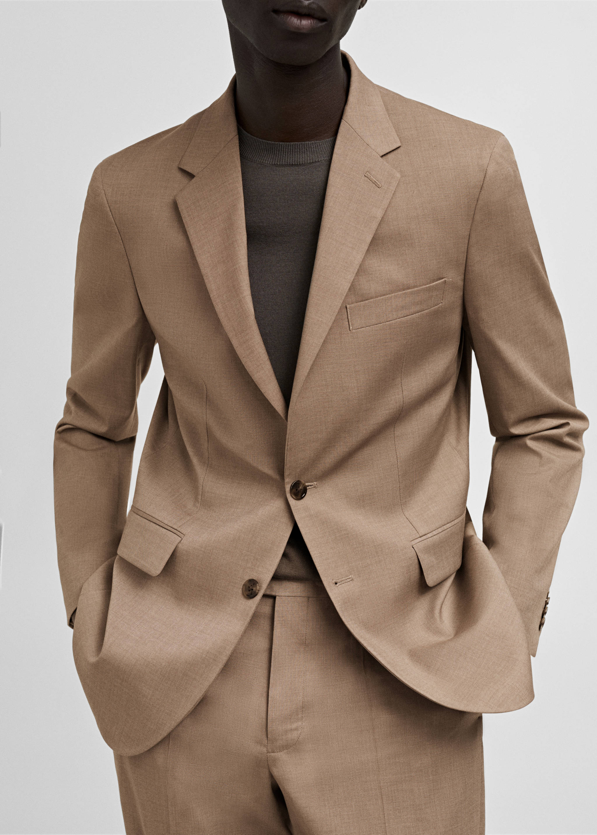 Milan slim-fit suit blazer - Details of the article 6