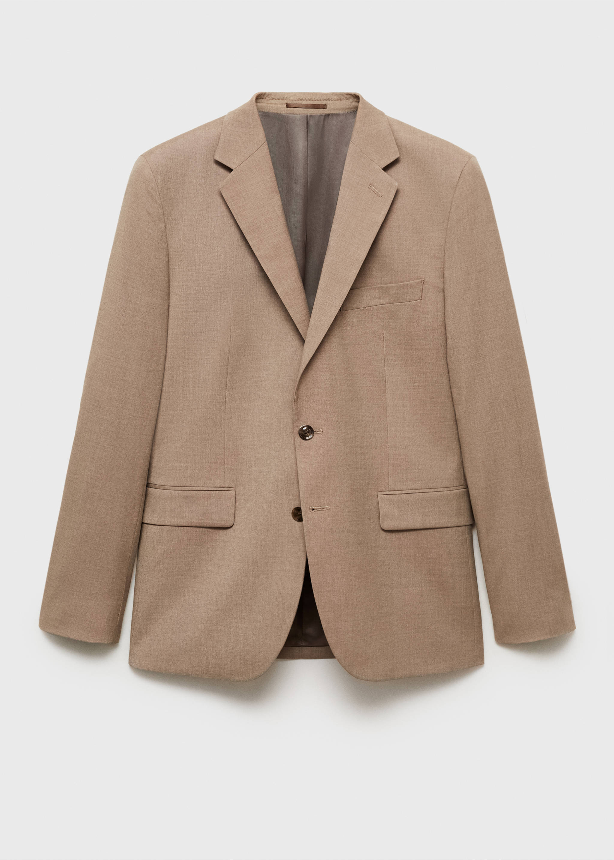 Milan slim-fit suit jacket - Article without model, Beige. Ref: 87010635-00.