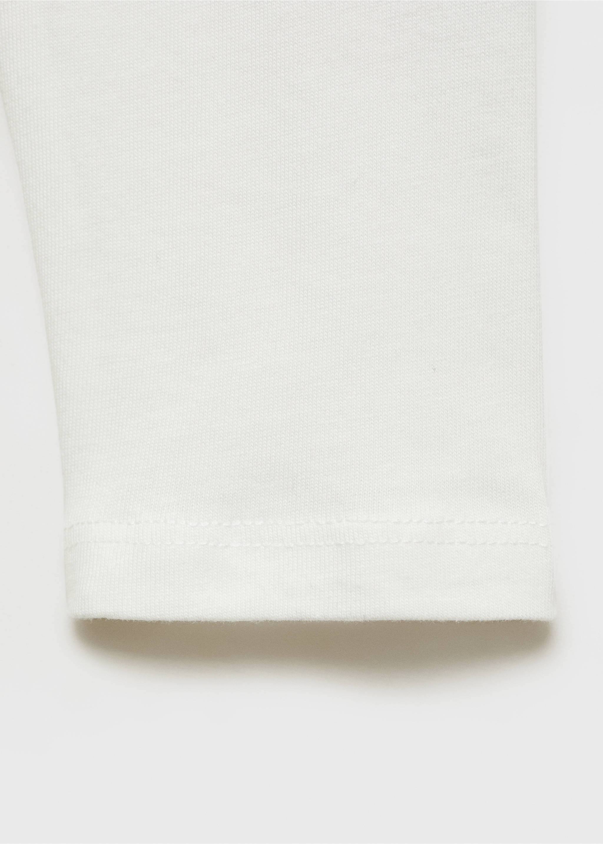 Langärmliges Print-T-Shirt - Detail des Artikels 0, Cremeweiß. Ref: 87010638-00.