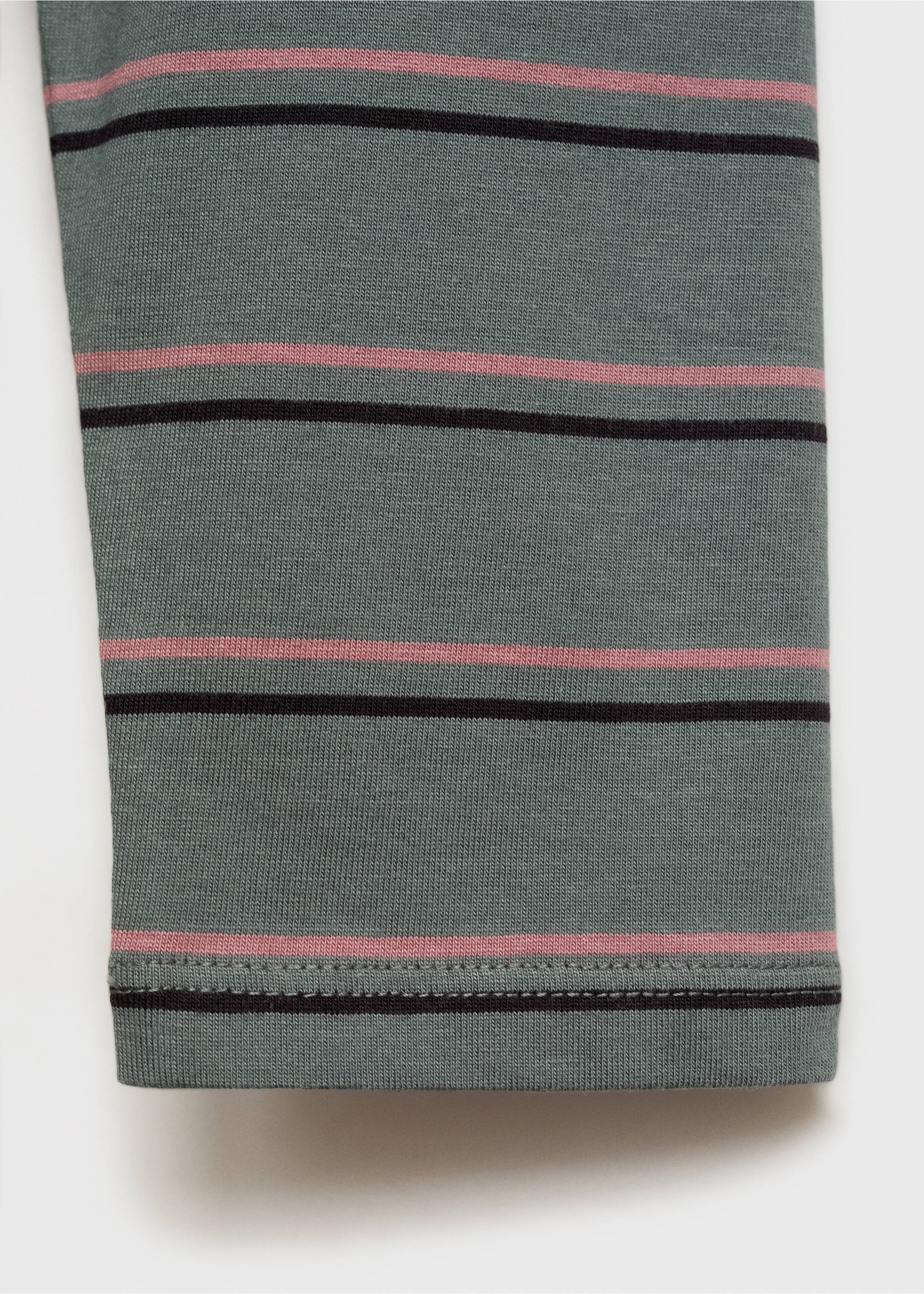 Samarreta oversize ratlles - Detall de l'article 0, Verd. Ref: 87010640-00.