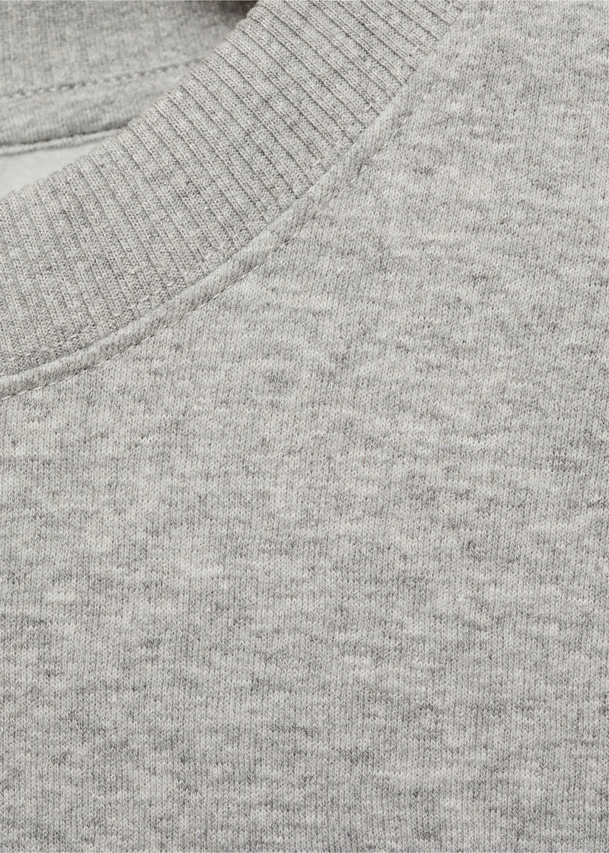 Graphic-print cotton sweatshirt - Details of the article 8, Dark Heather Grey. Ref: 87010641-00.