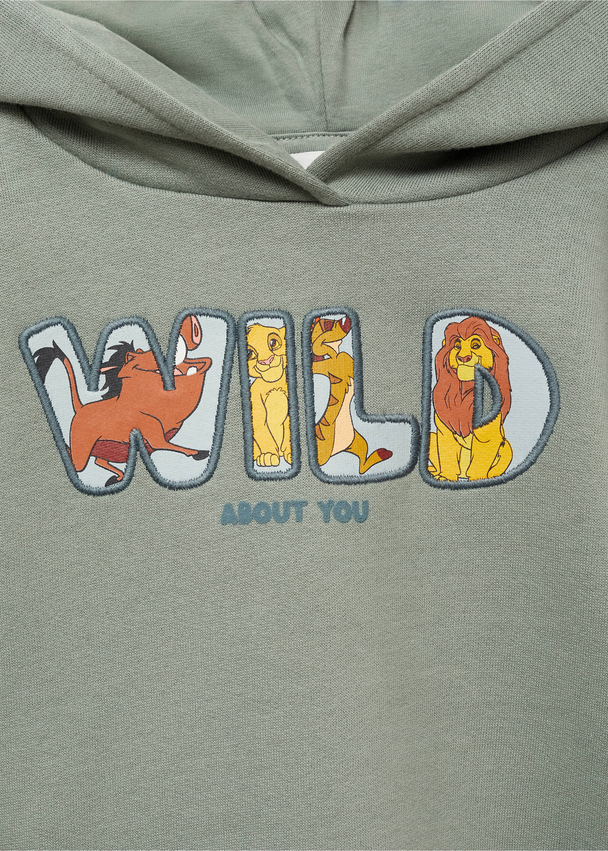 Sweatshirt König der Löwen - Detail des Artikels 8, Grün. Ref: 87010642-00.