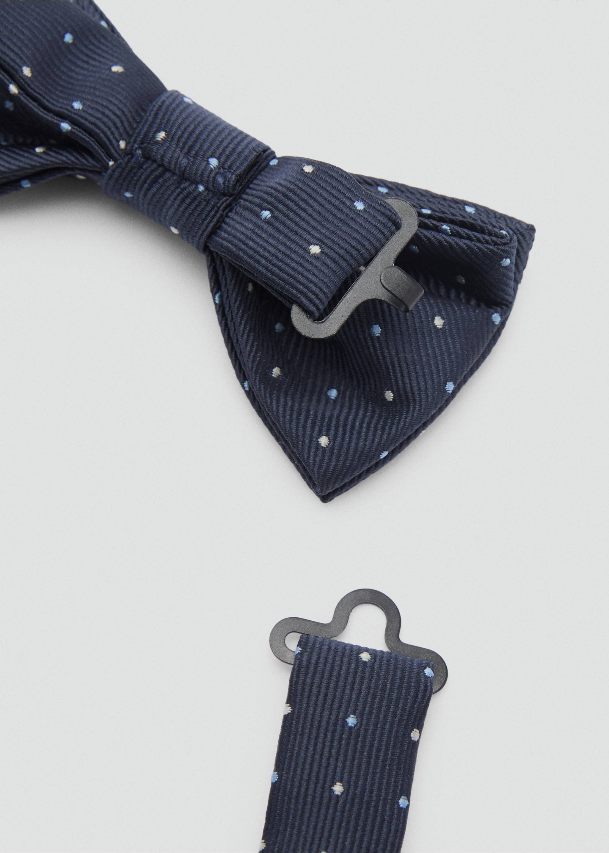 Polka-dots bow tie - Medium plane, Dark Navy. Ref: 87010644-00.