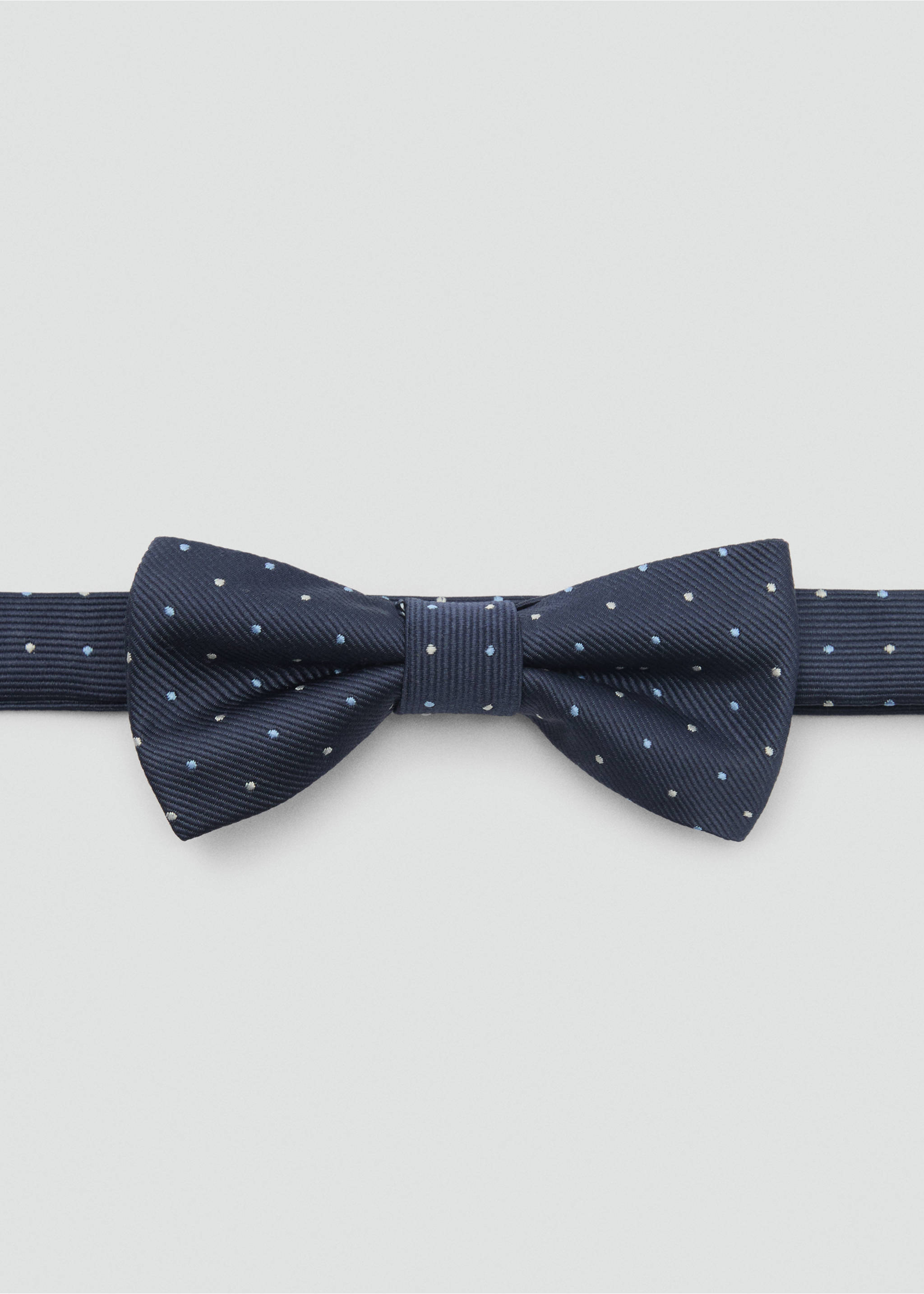 Polka-dots bow tie - Article without model, Dark Navy. Ref: 87010644-00.