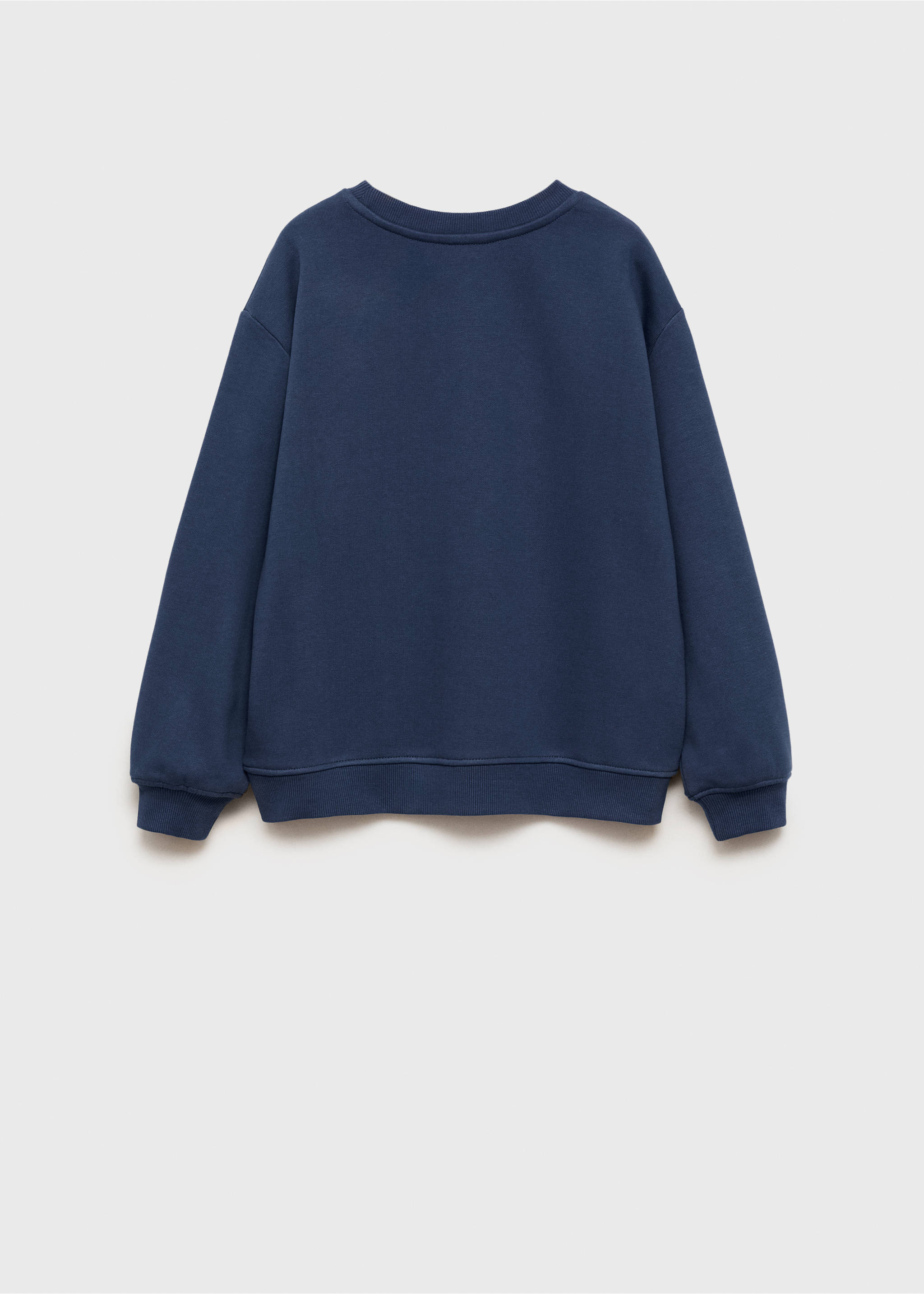 Sudadera detalle abalorios - Reverso del artículo, Azul marino oscuro. Ref: 87010645-00.