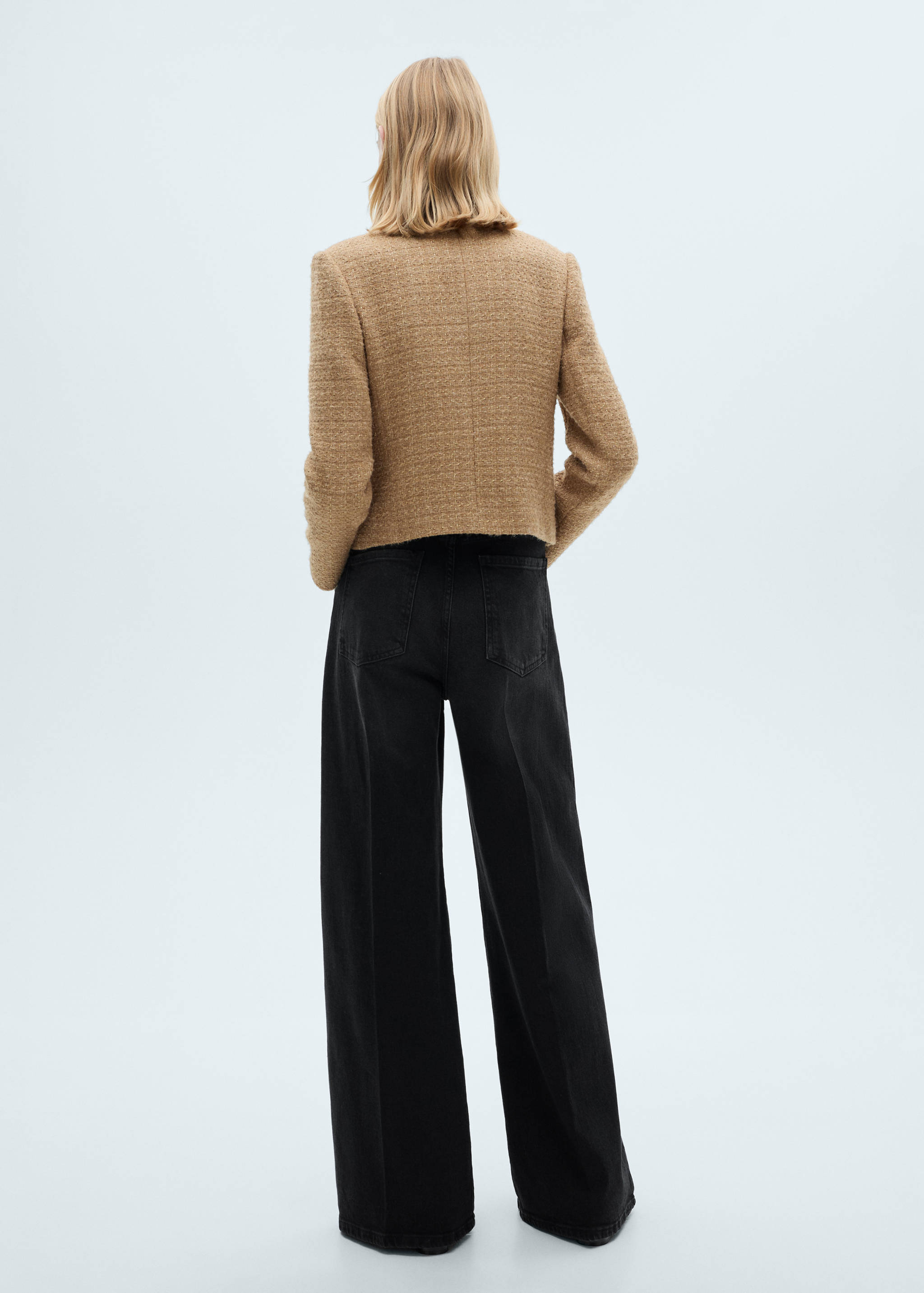 Tweedjacke mit Stehkragen - Rückseite des Artikels