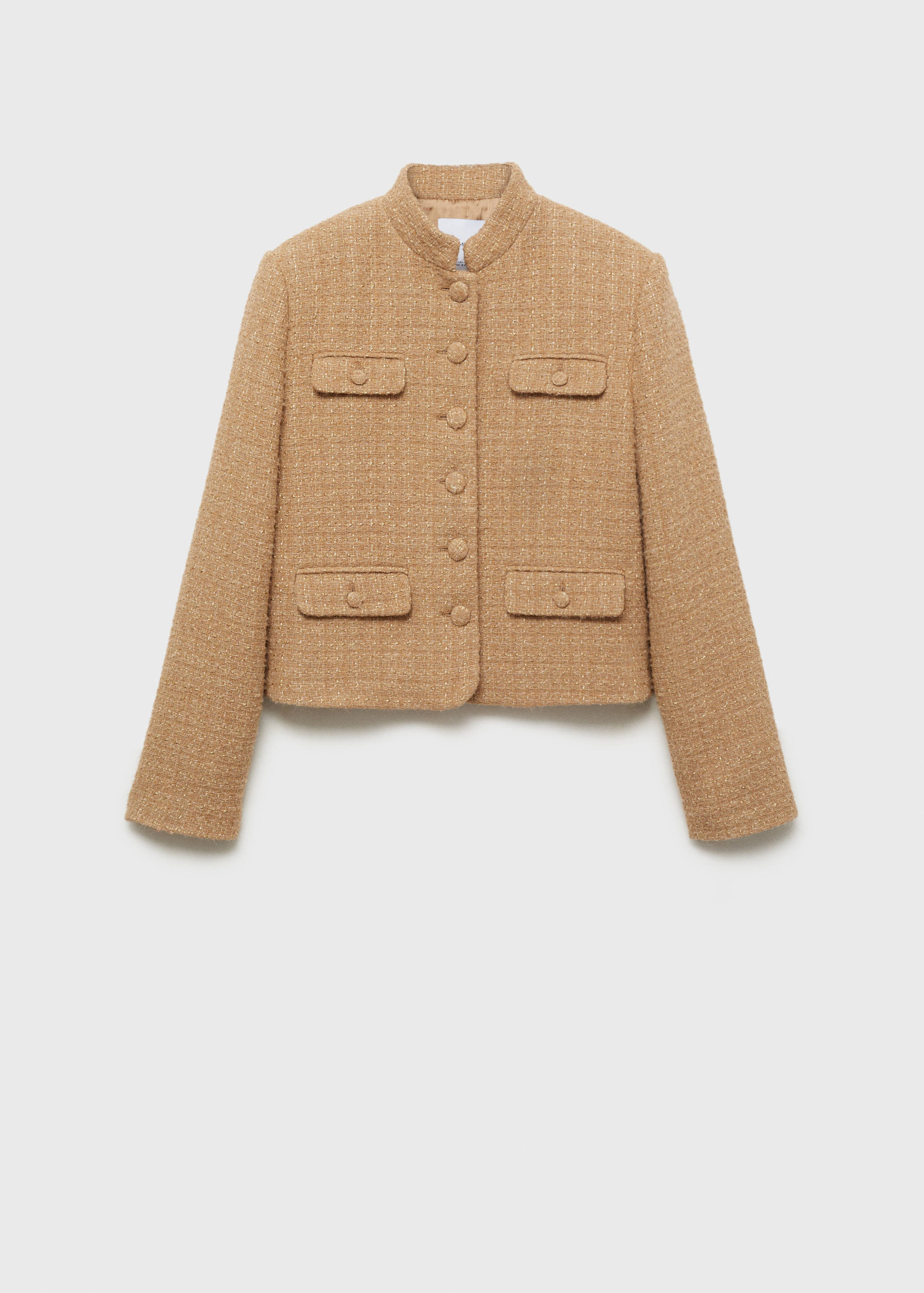Veste tweed col officier - Article sans modèle